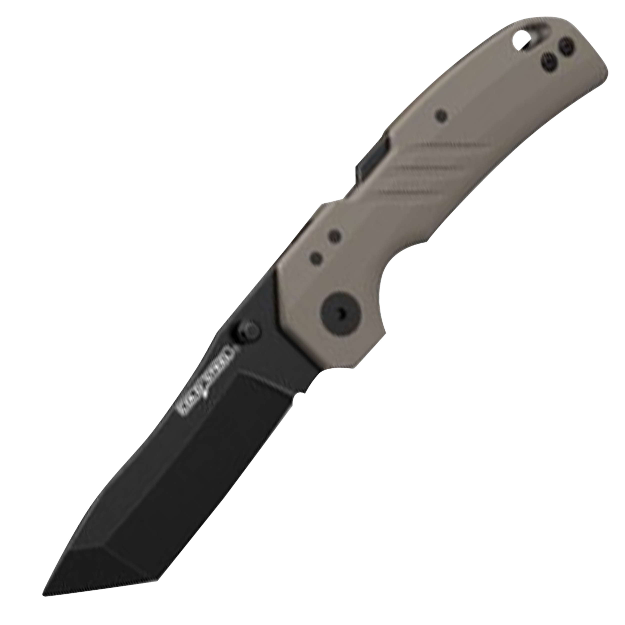 Cold Steel CSFL30DPLTBFZ Engage3" Folding Tanto Plain Black PVD Stonewashed 4116 SS Blade/4.11" Flat Dark Earth GFN Handle Includes Belt Clip