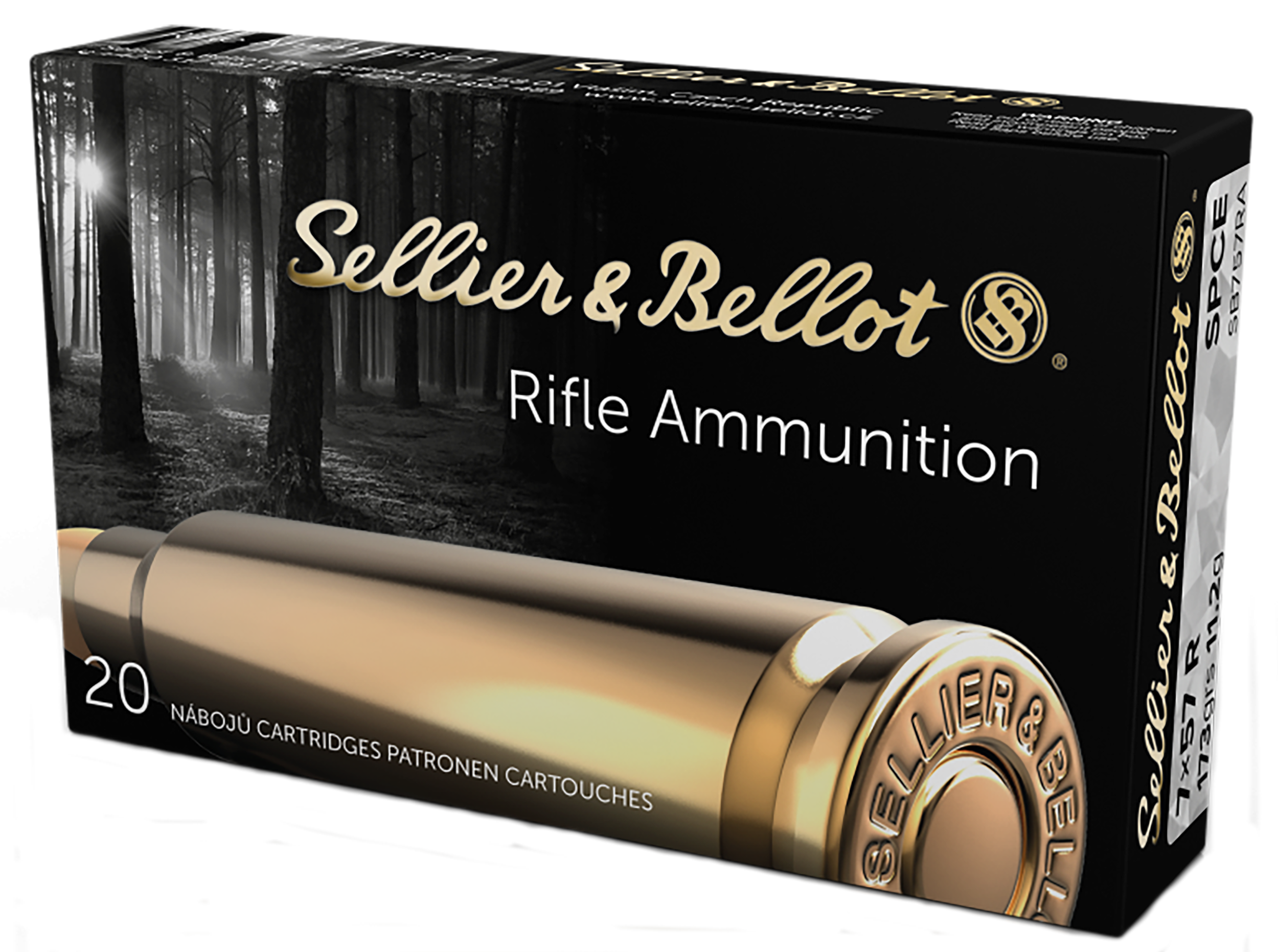 Sellier & Bellot Ammunition 7x57mm Rimmed 173 Grain Jacketed Soft Point 20RD
