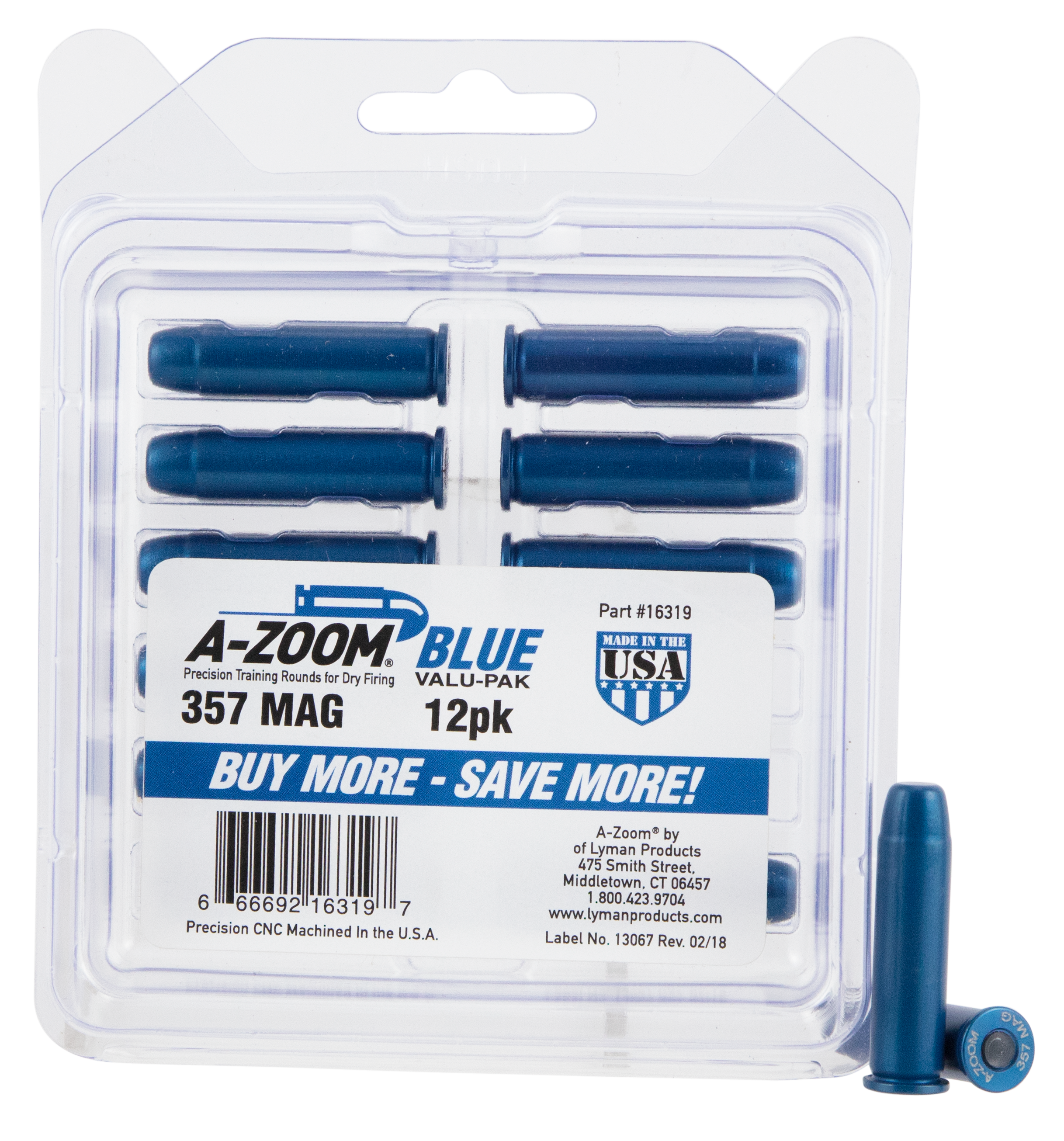 Azoom Snap Caps 357mag 12pk Blue