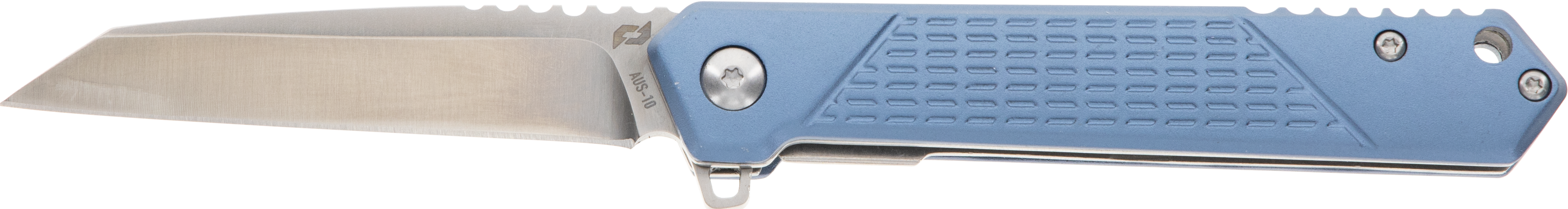 Schrade 1159320 InertFolding Wharncliffe Part Serrated Satin AUS-10A SS Blade Blue