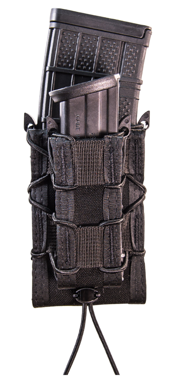 High Speed Gear 11DD00BK TACO Double Decker Mag Pouch Double Black Nylon MOLLE Compatible w/ Rifle Compatible w/ Pistol
