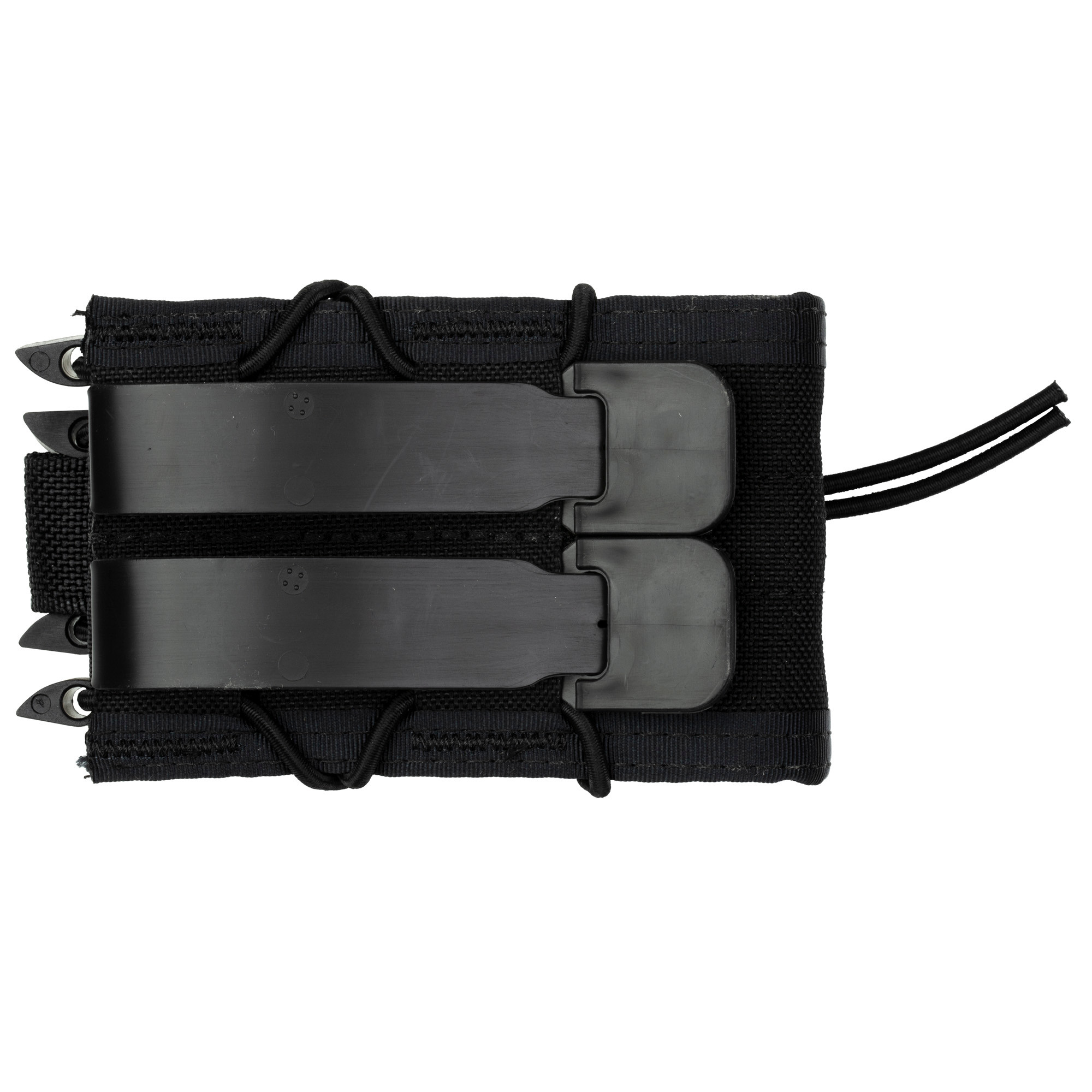 High Speed Gear 11DD00BK TACO Double Decker Mag Pouch Double Black Nylon MOLLE Compatible w/ Rifle Compatible w/ Pistol