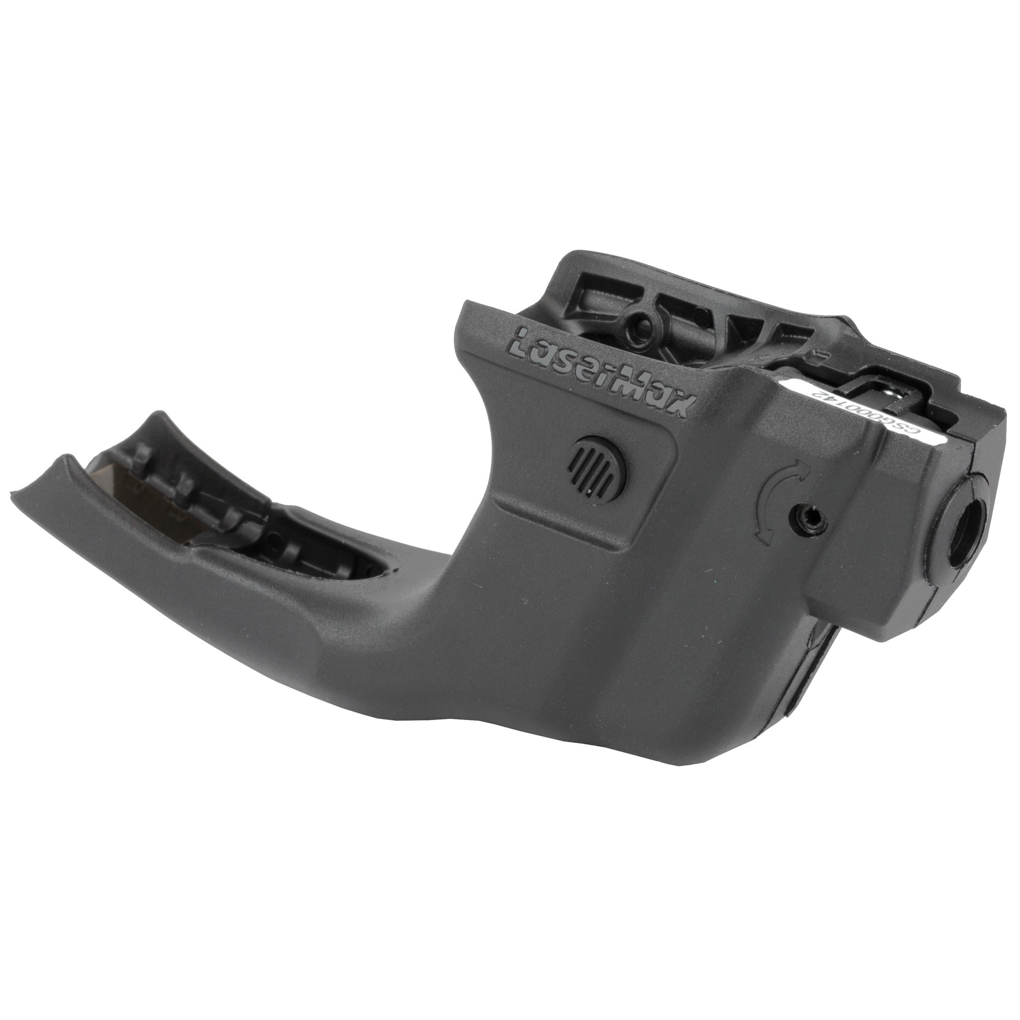 LaserMax GSSHIELDG Centerfire Laser 5mW Green Laser with 650nM Wavelength, GripSense & Black Finish for 40 S&W & 9mm Luger S&W M&P Shield