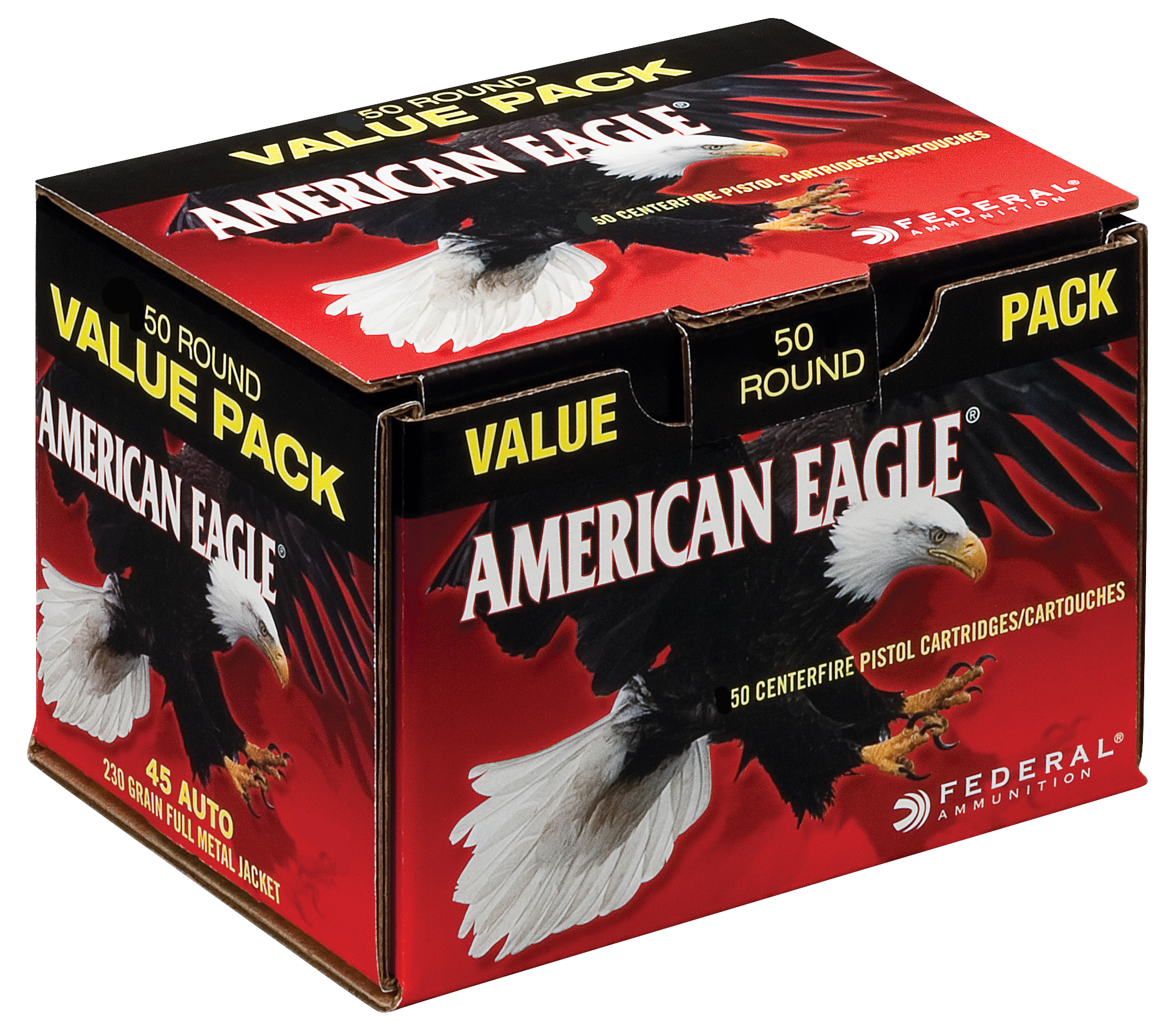 Fed Am Eagle 45acp 230gr Fmj 50/500
