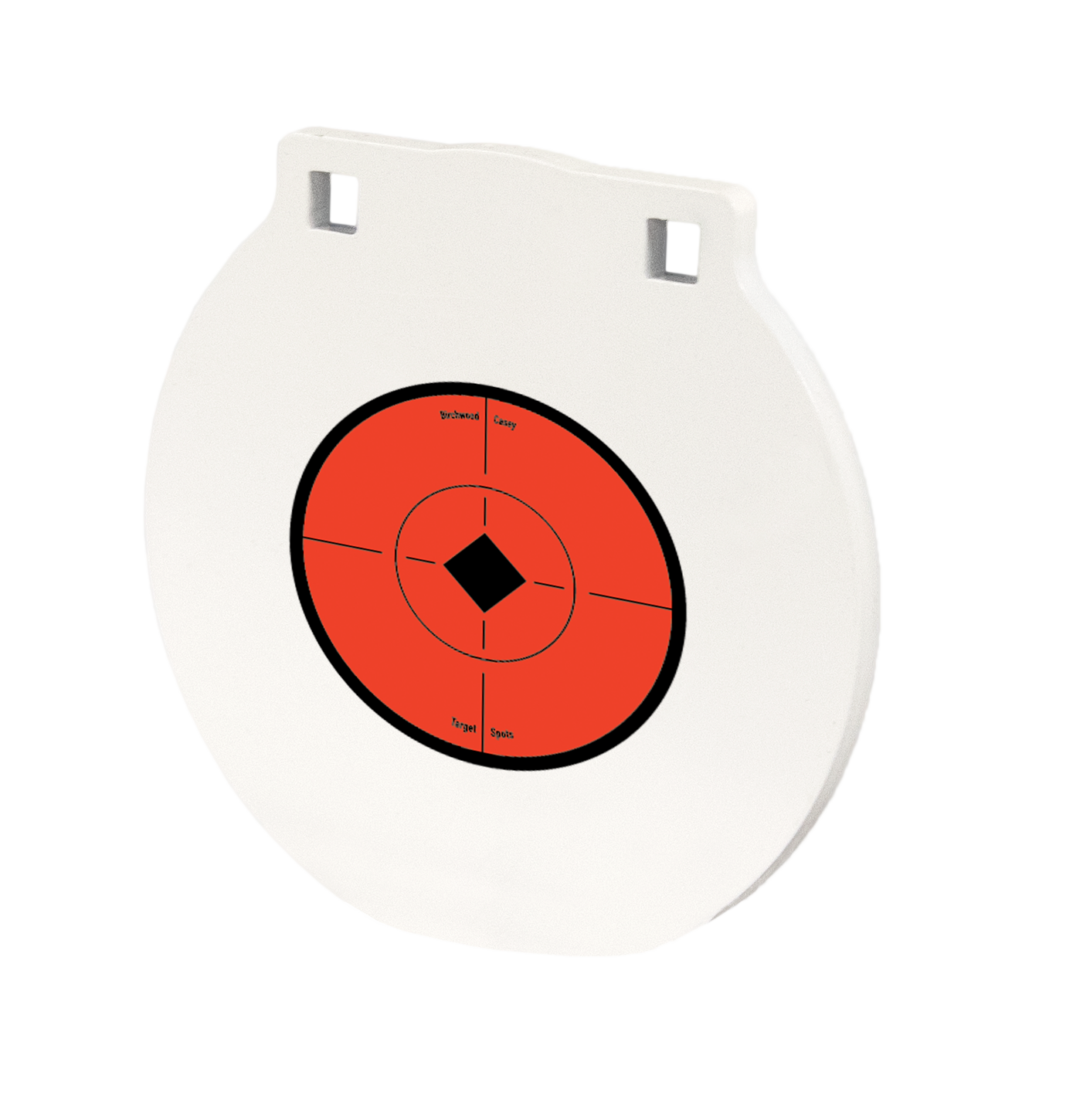 Birchwood Casey RND8 Round Steel Target Plate 8" Centerfire Rifle/Handgun Target Black/Red/White NM500 Steel Hanging