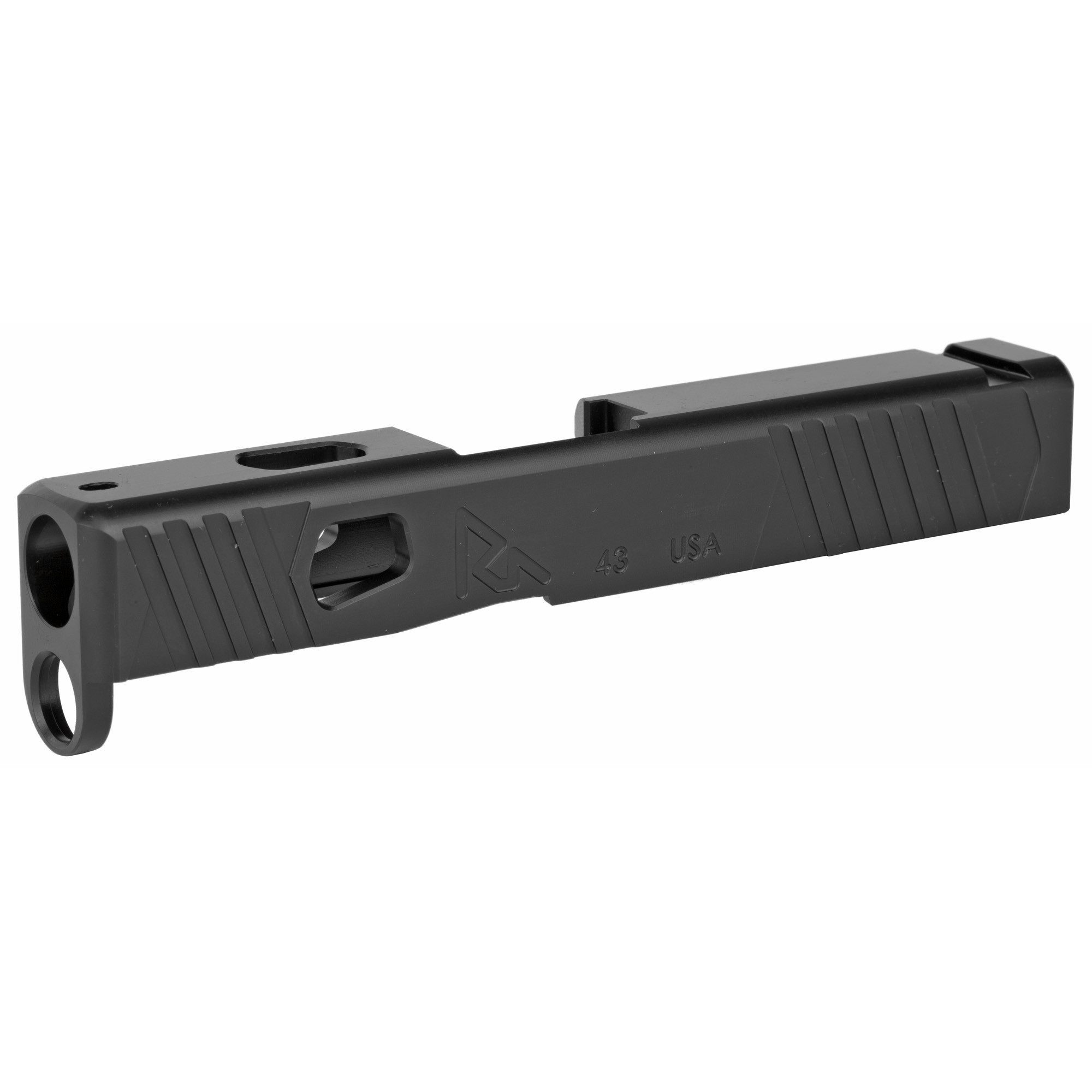 Rival Arms RA10G305A Precision Slide A1 QPQ Black 17-4 Stainless Steel with Front & Rear Serrations for Glock 43 Gen3
