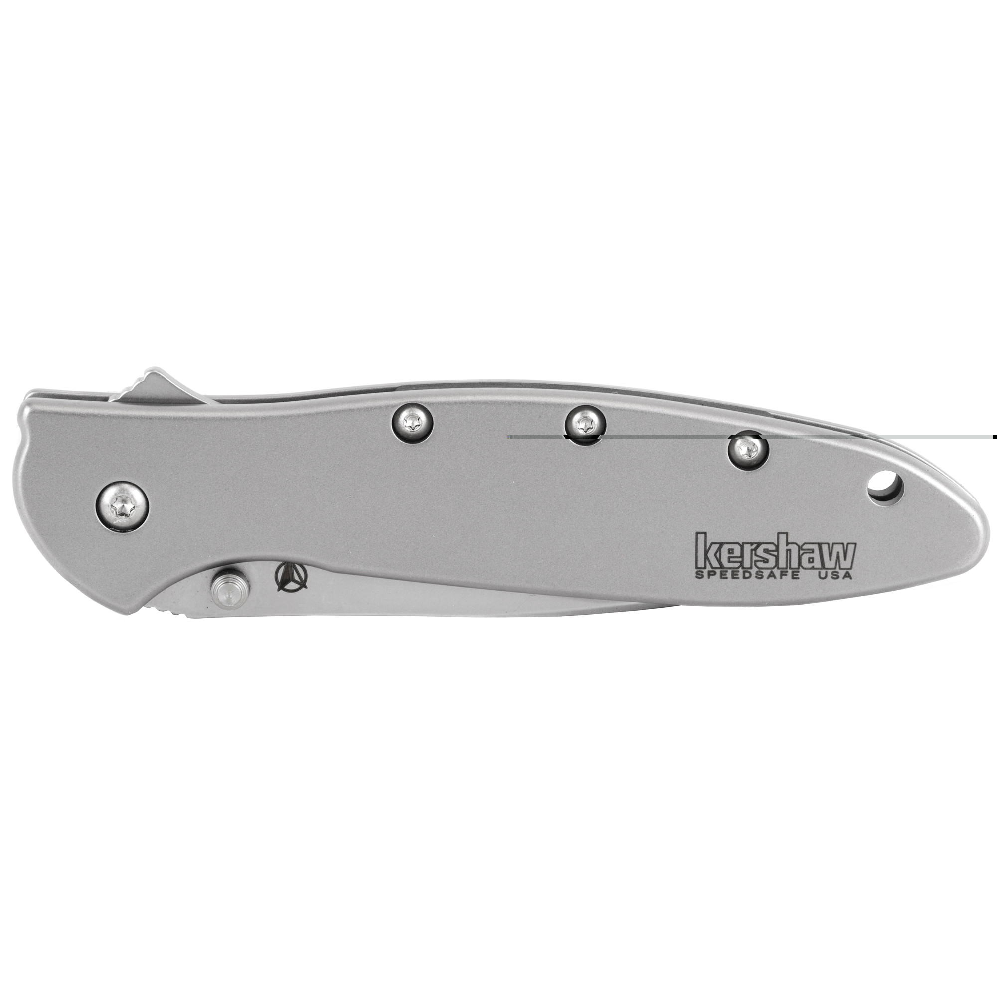 Kershaw 1660CKT Leek3" Folding Modified Drop Point Plain Black DLC 14C28N Steel Blade Black DLC 410 Stainless Steel Handle Includes Pocket Clip