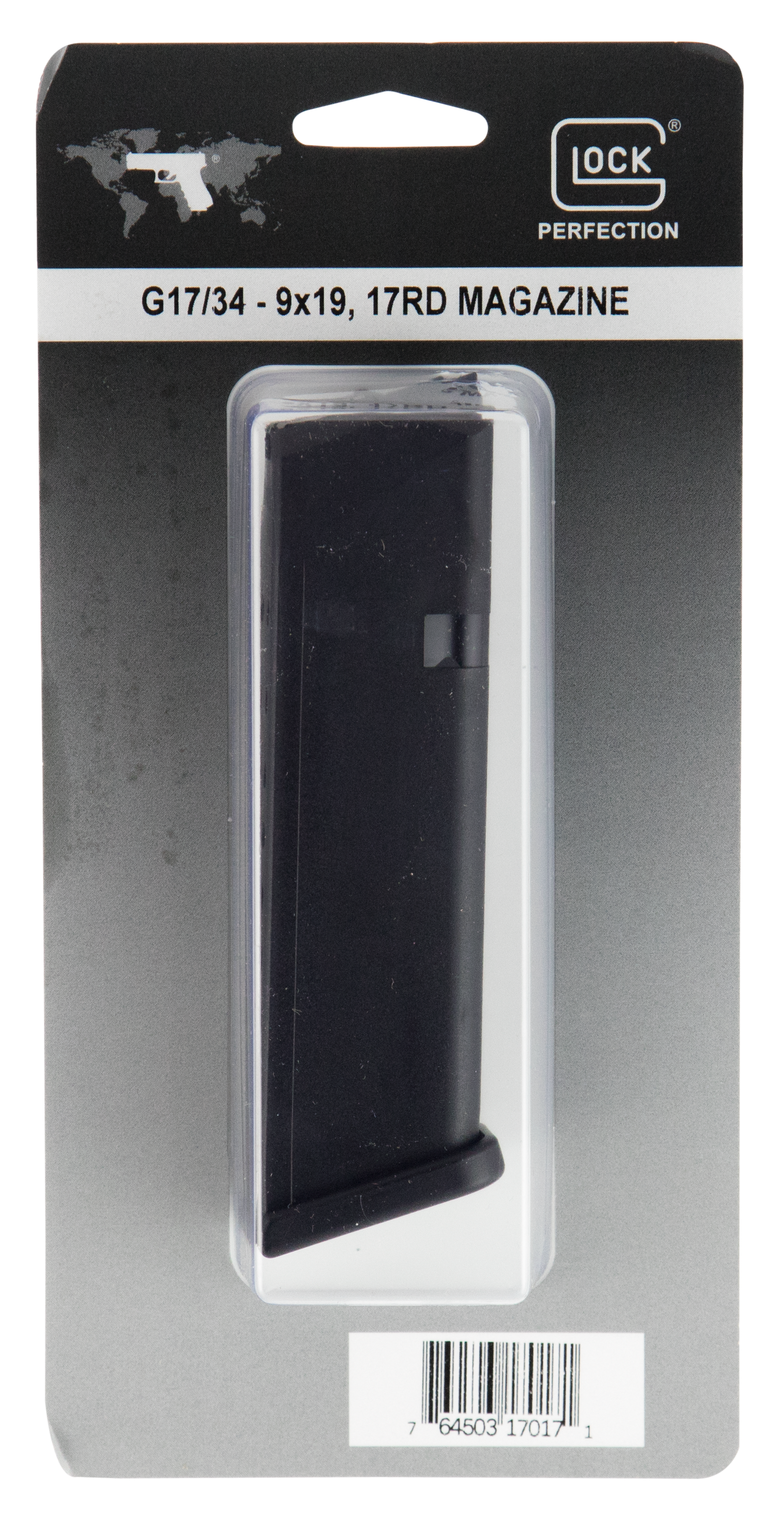 Glock MF17017 G17/3417rd 9mm Luger, Black Polymer