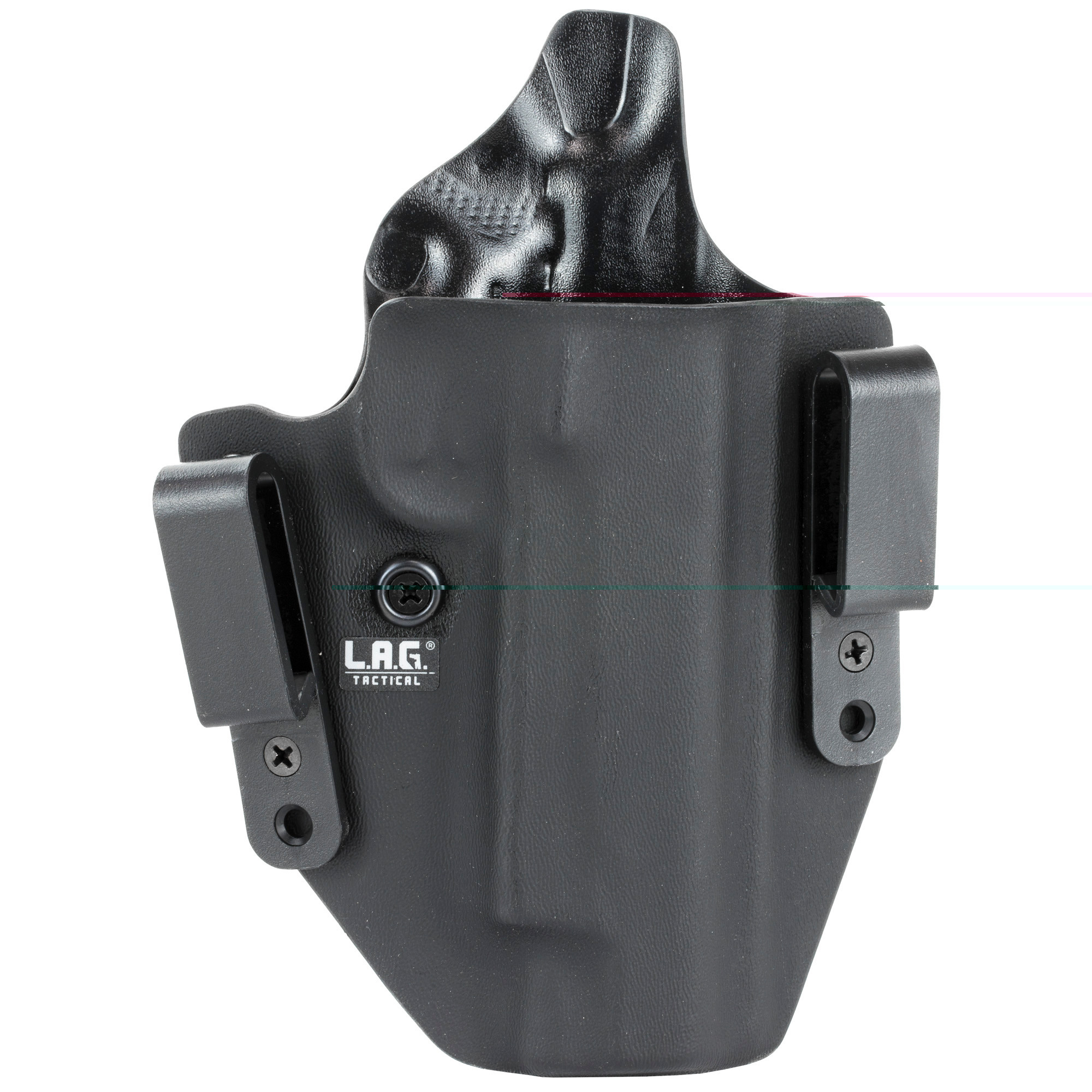 LAG Tactical 6004 DefenderIWB/OWB Black Kydex Belt Loop Fits 1911 Fits 5" Barrel Right Hand