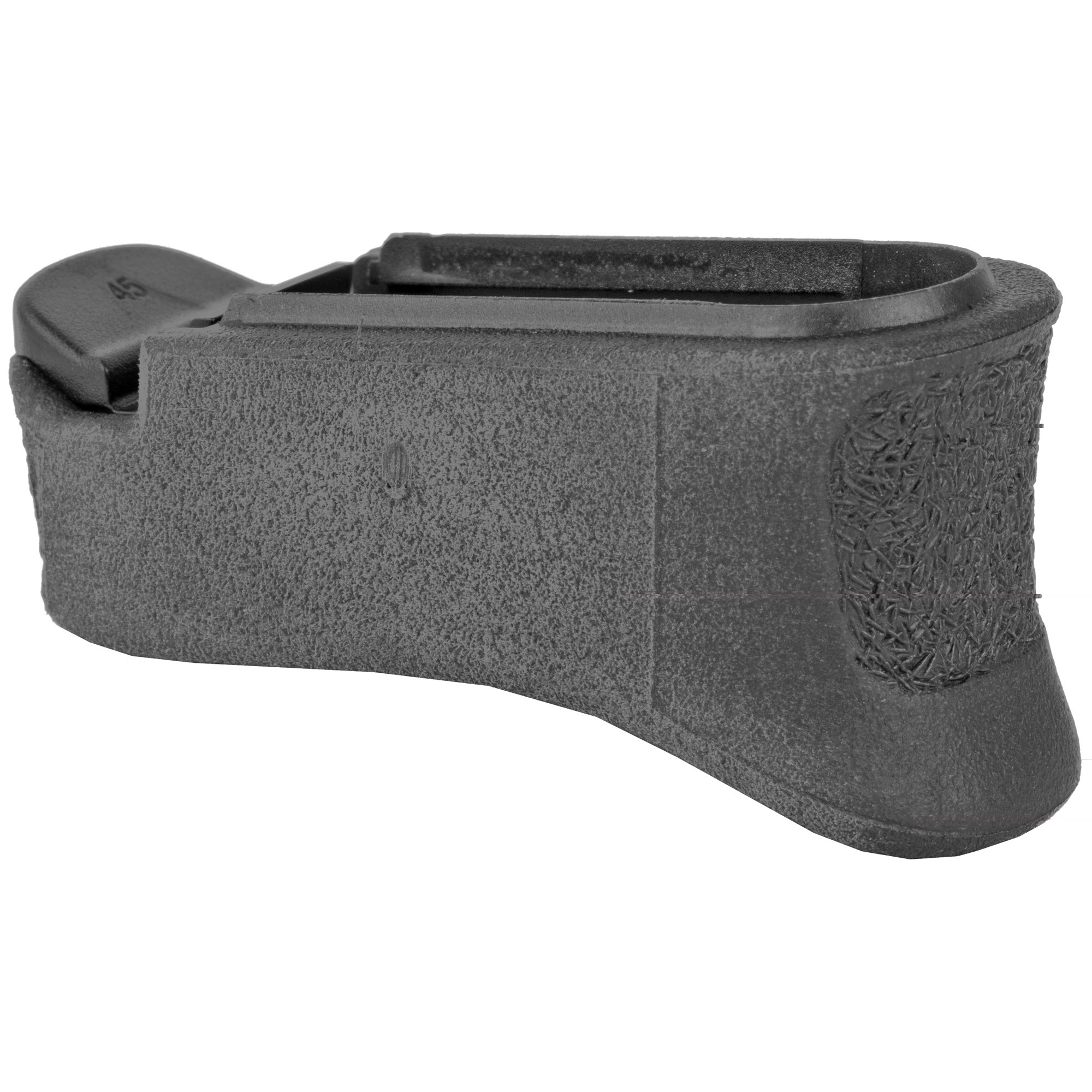 Pearce Grip PGXDS+ Magazine Extensionmade of Polymer with Texture Black Finish & 7/8" Gripping Surface for Springfield XD-S, XD-E & XD-S Mod.2 with Single Stack Mags (Adds 1rd 9mm Luger & 40 S&W)