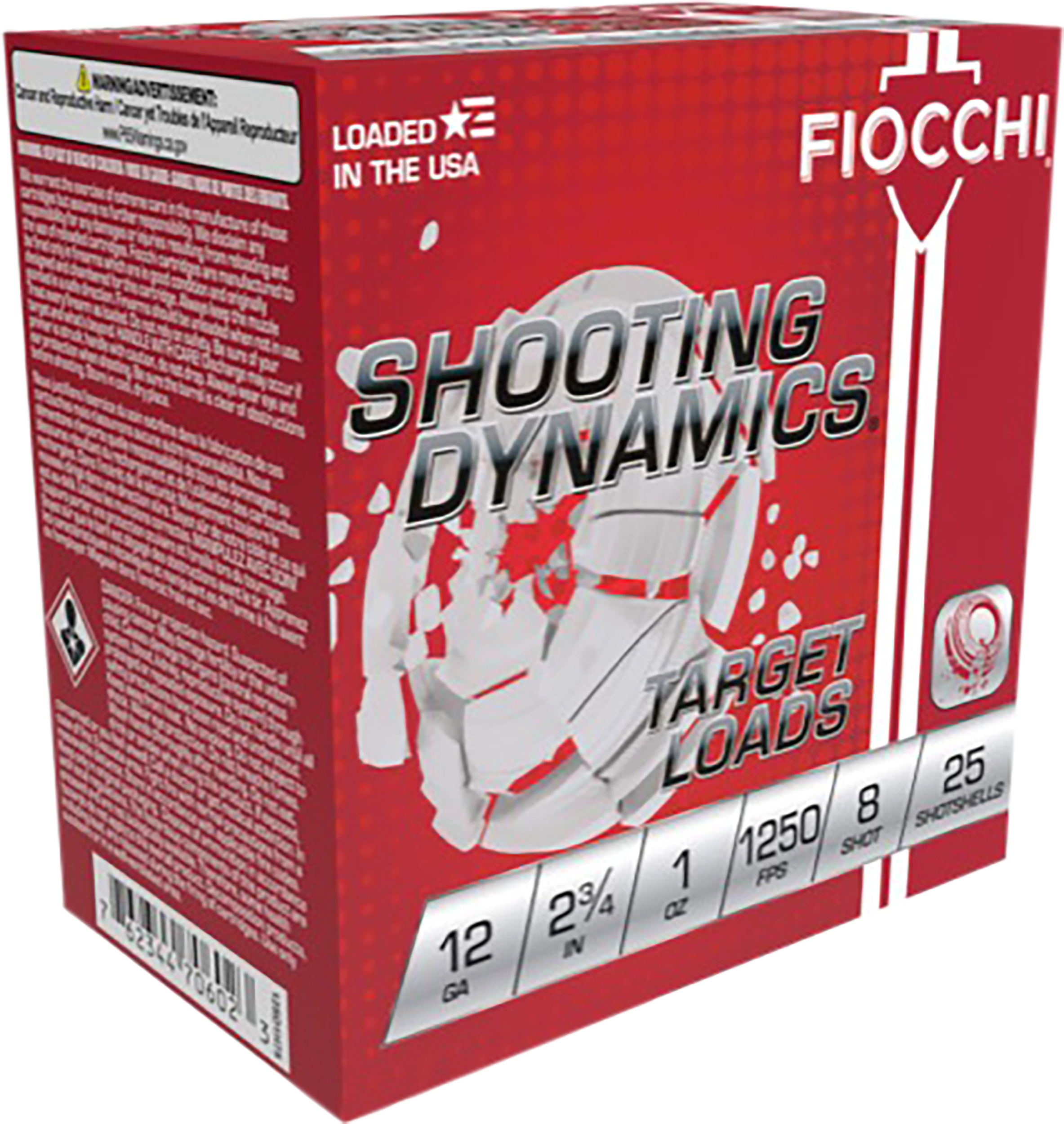 FIO 12GA 2.75 1OZ #8 1250FPS 25/10