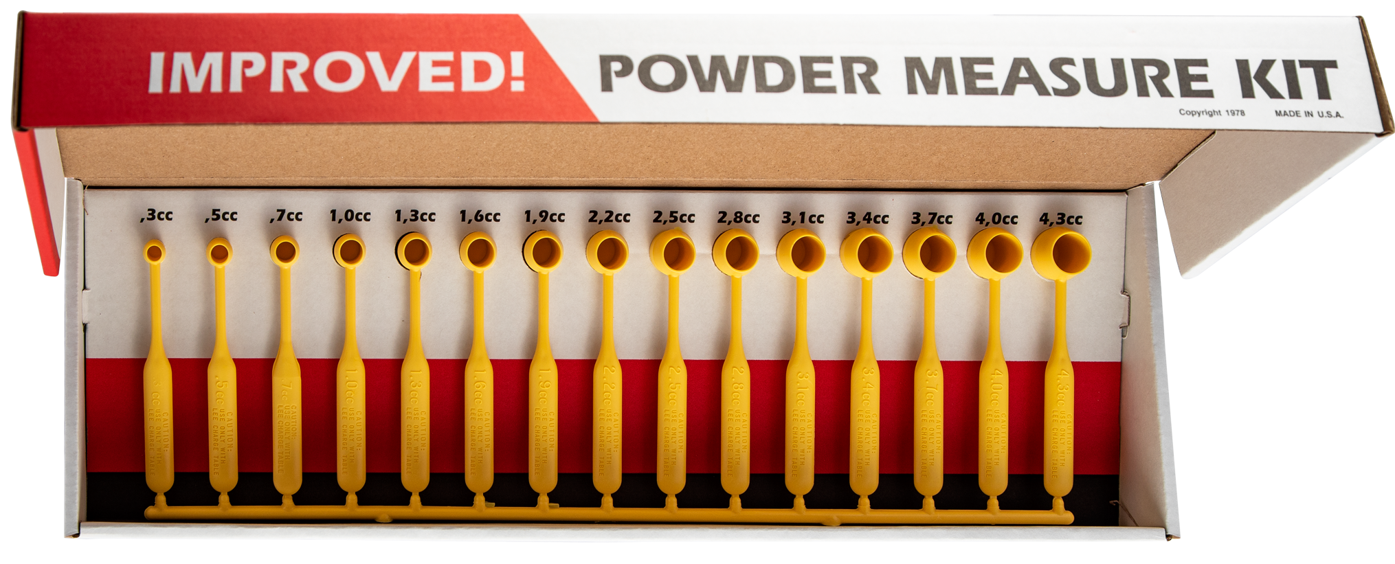 Lee 90100 Powder Measure Kit Fifteen Powder Measures All Universal