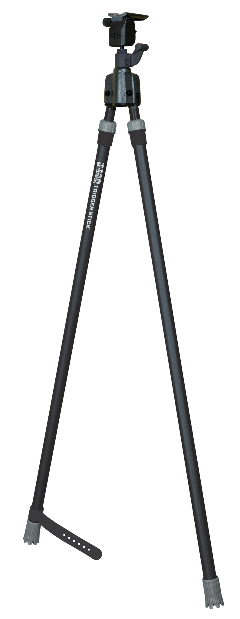 Primos 65827 Trigger StickBipod made of Steel with Black & Gray Finish, QD Swivel Stud Attachment Type & Tall Height (Clam Package)