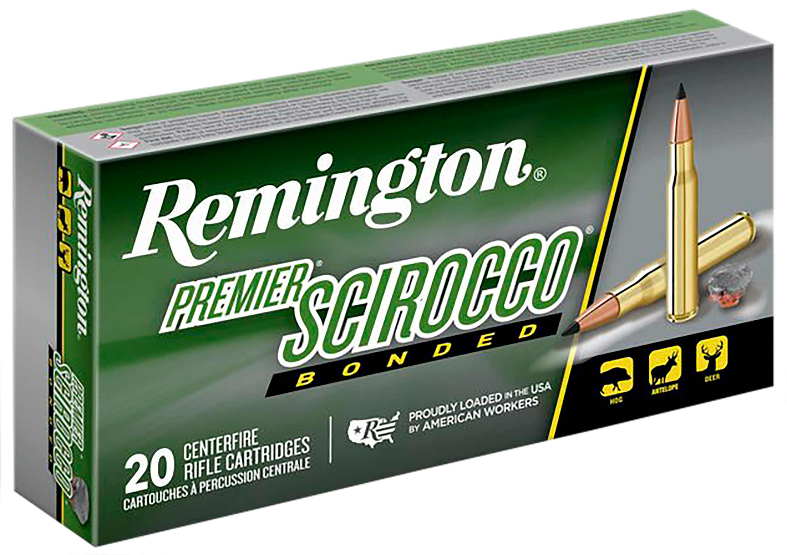 Remington Premier Ammunition 30-06 Springfield 180 Grain Swift Scirocco II 20RD
