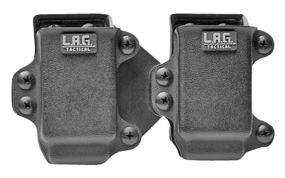 LAG Tactical 34007 M.C.S. Double Mag Case Black Belt Clip Fits Glock Belts 1.50-1.75" Wide