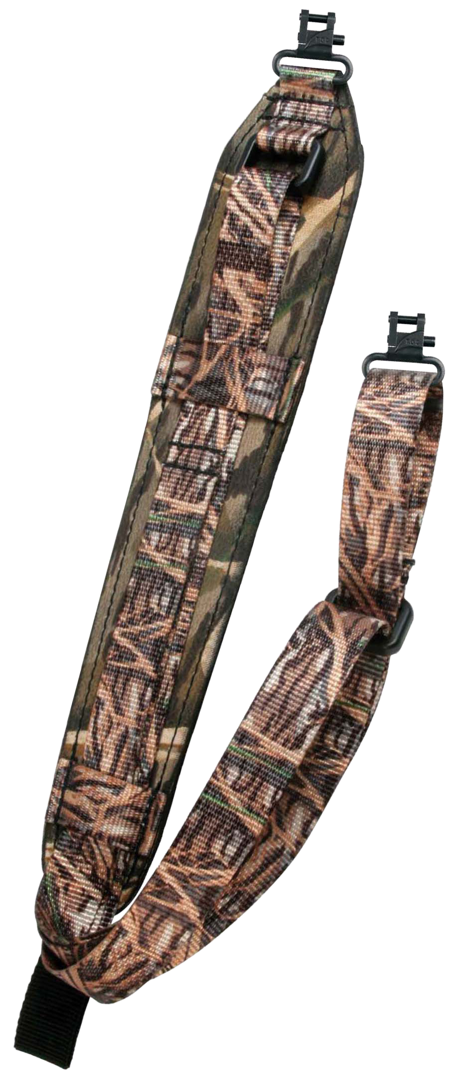 Outdoor Connection AD20918 Super Sling1" W Padded Mossy Oak Shadow Grass Nylon with Talon QD Swivels for Rifle/Shotgun