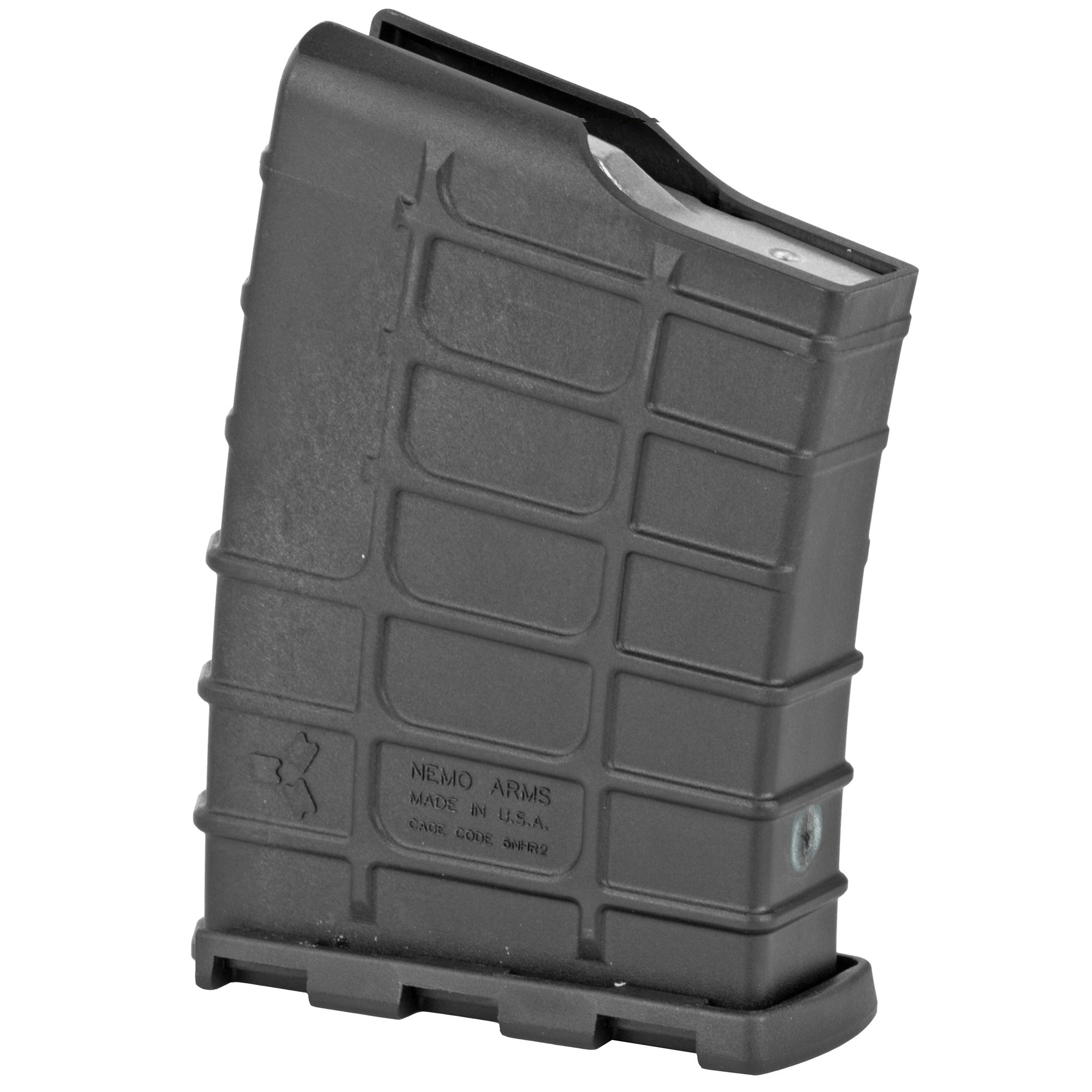 Nemo Arms Magazine, 300 Win, 14rd, Fits NEMO Omen, OMN-LC110-1 Polymer, Enhanced Follower, Black Finish