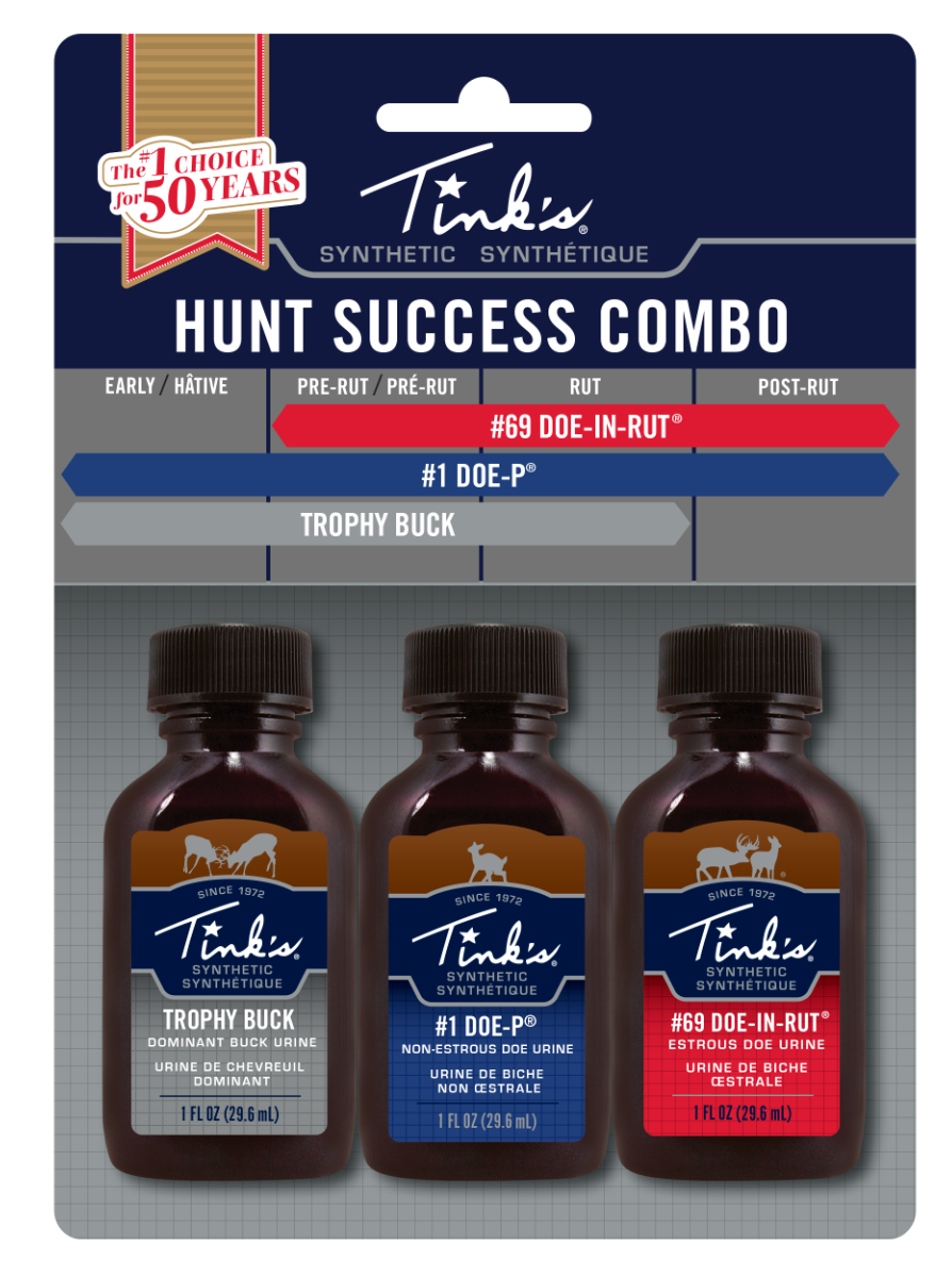Dead Down Wind W5999 Hunt Success Kit Synthetic Deer Attractant Doe-In-Rut/Doe-P/Trophy Buck Scent 1 oz Bottle