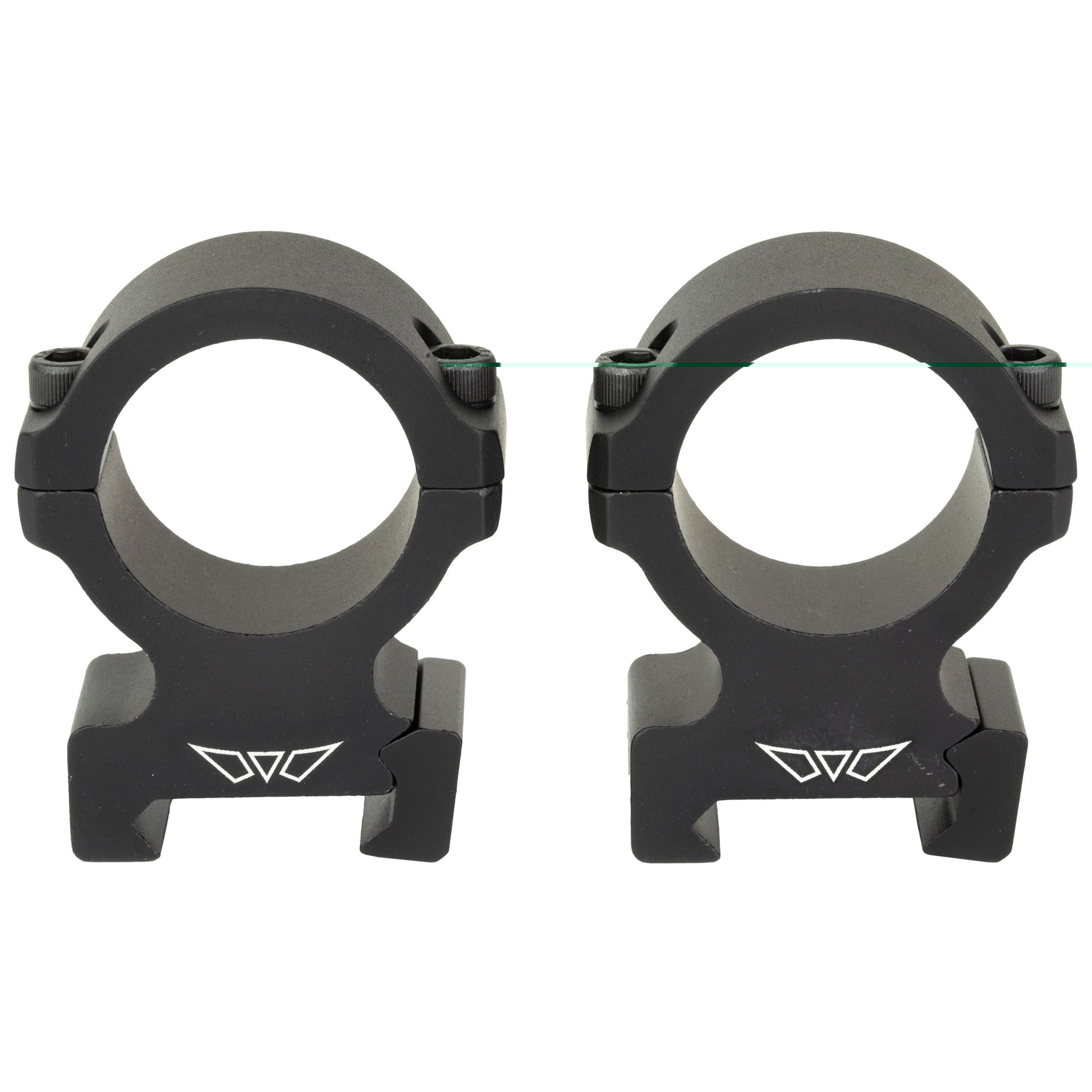 Warne V614M Vapor Horizontal Ring Set Matte Black 30mm Tube Medium