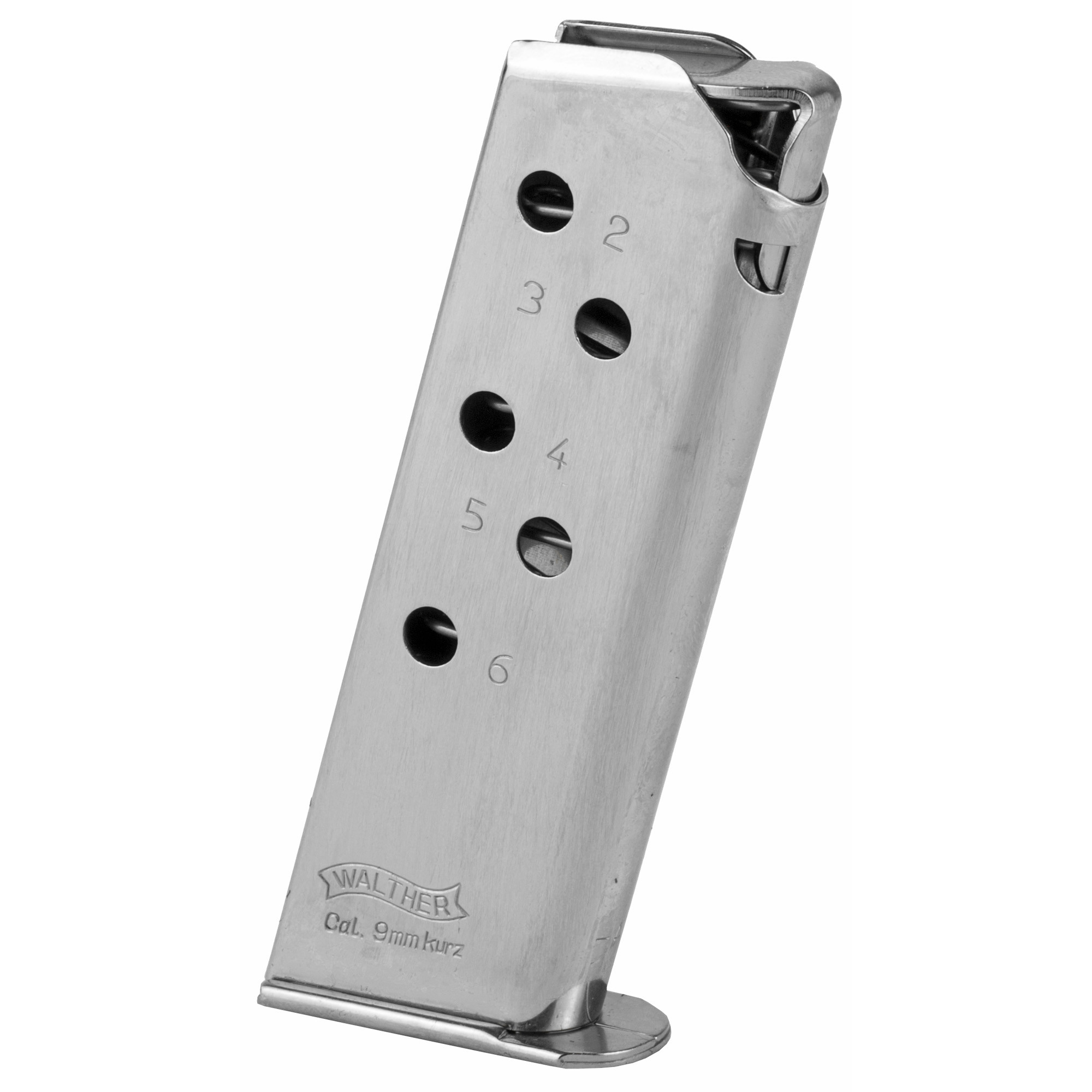 Walther Arms 2246009 PPKStainless Detachable 6rd for 380 ACP Walther PPK