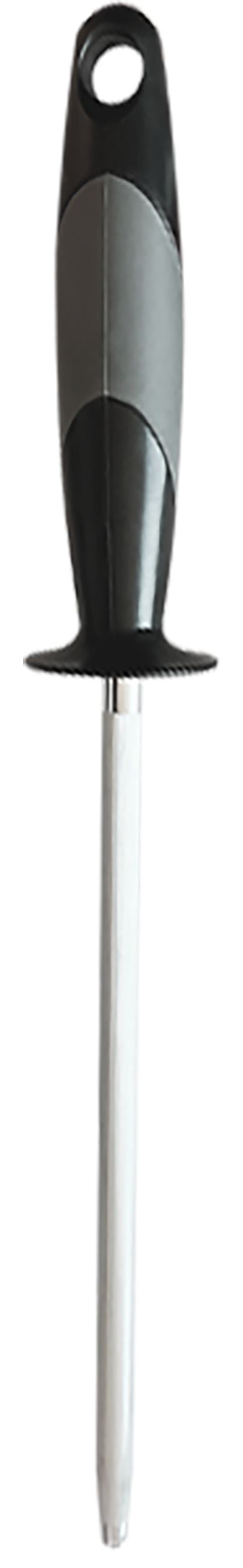 AccuSharp 032C Sharpening Steel9" Black Overmolded Rubber Handle Steel