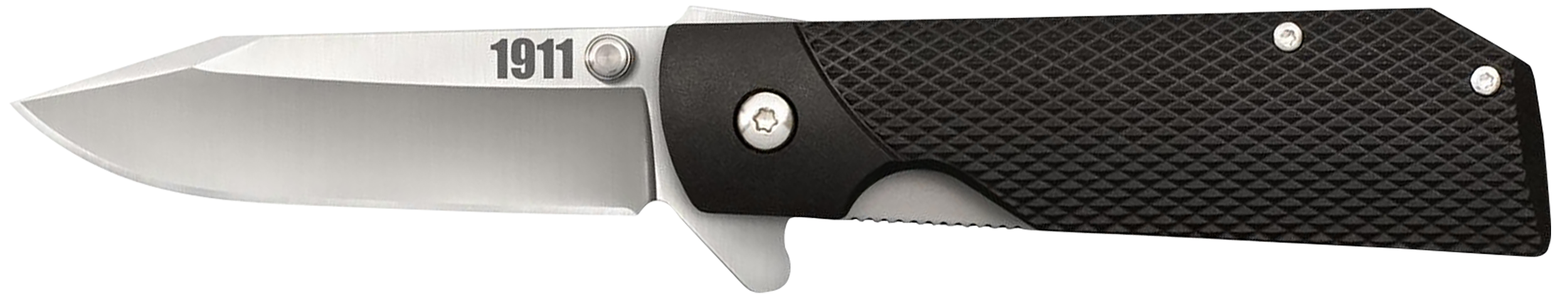 Cold Steel CS20NPJAAZ 19113" Folding Clip Point Plain 4034 SS Blade Black Textured Griv-Ex Handle Includes Pocket Clip