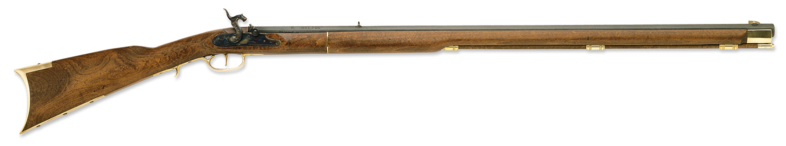 Traditions Kentucky Muzzleloading Rifle 50 Caliber Percussion 33.5" Blued Barrel Select Hardwood Stock