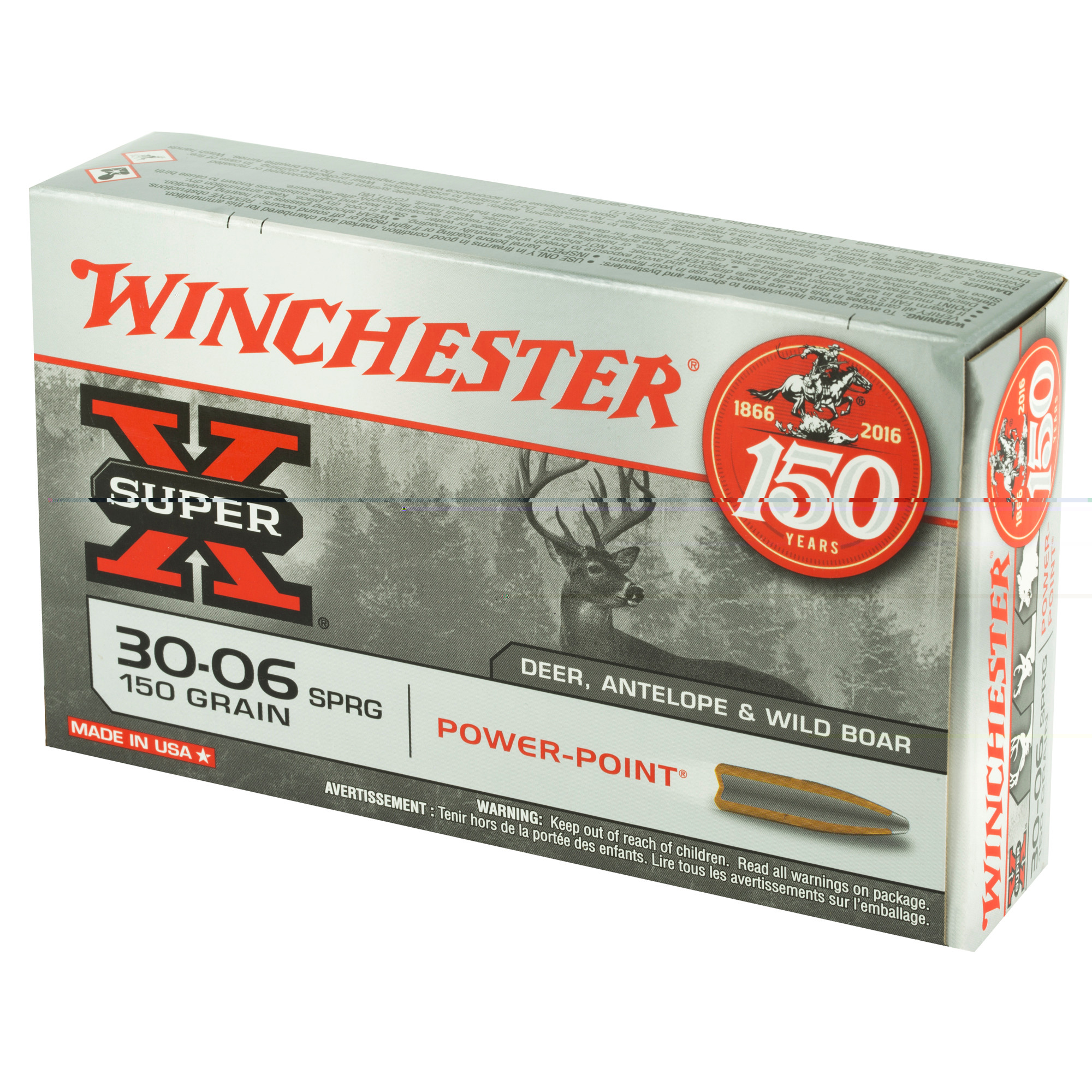 Winchester Power Point Ammunition 30-06 Springfield 150 Grain Power-Point 20RD