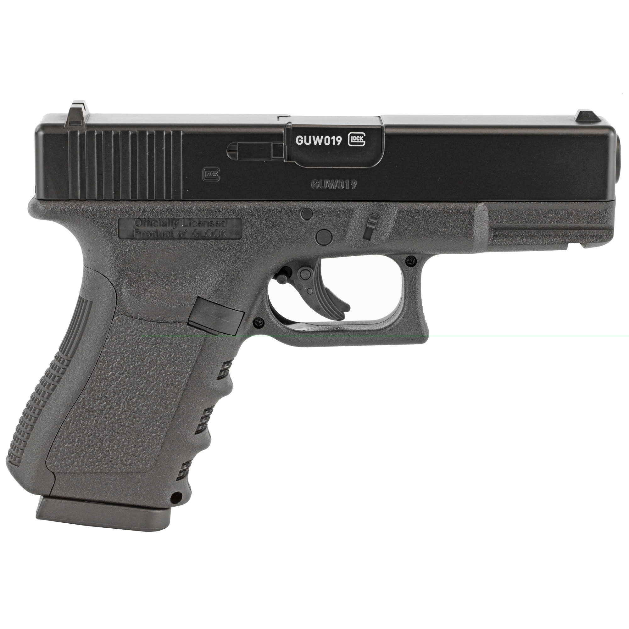 Umarex Glock Air Guns 2255200 Glock 19 Gen3 CO2 177 BB 16+1 4.25" Black Polymer Grips