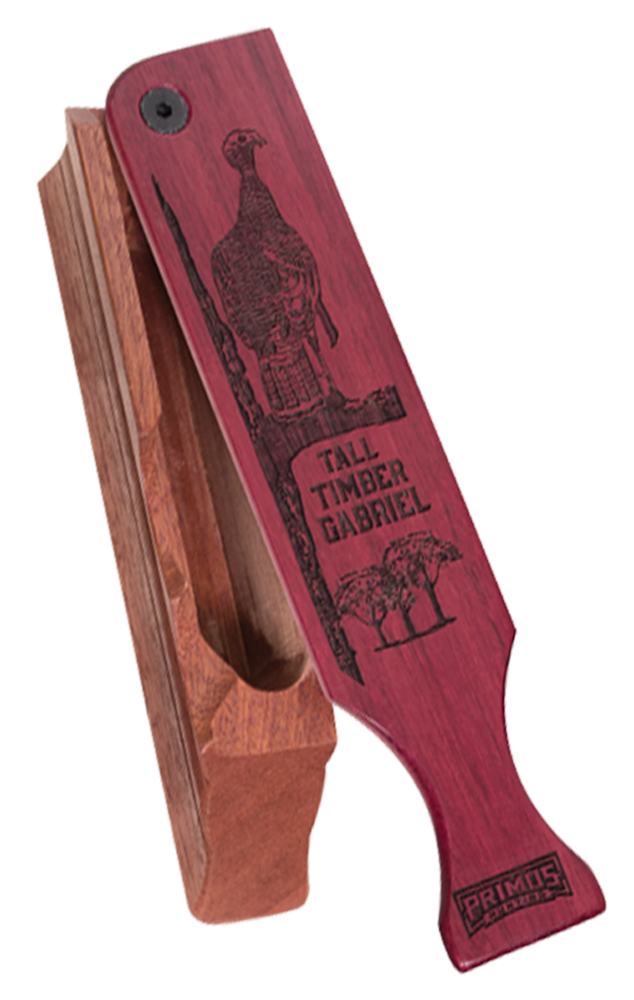 Primos 2915 Tall Timber Gabriel Box Call Attracts Turkeys Natural Wood
