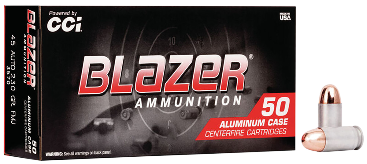 CCI 3570 Blazer Handgun 45 ACP 230 gr FMJ50rd Bx