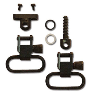 GrovTec Shotgun Locking Sling Swivel Set For Side-By-Side Shotguns Steel Black