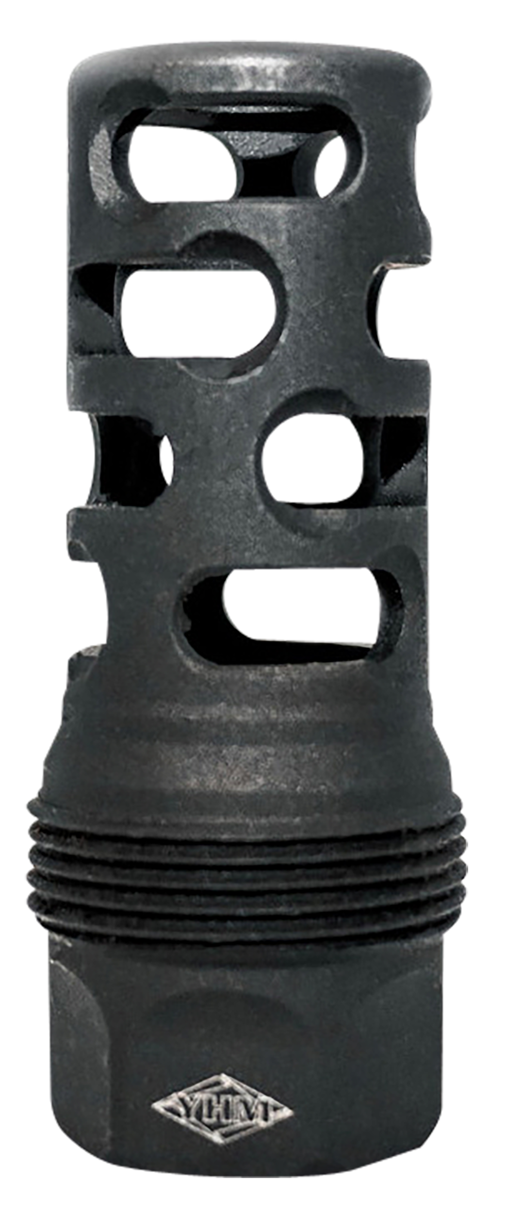 Yankee Hill 4445MB24B sRx Q.D. Muzzle Brake Short Black Phosphate Steel with 11/16"-24 tpi for sRx Adapters