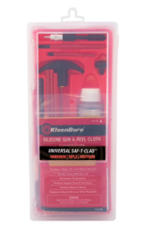 KleenBore SAF300 SAF-T-CLAD Universal Classic Cleaning Kit 22 Cal - 12 Gauge Handguns / Rifles / Shotguns