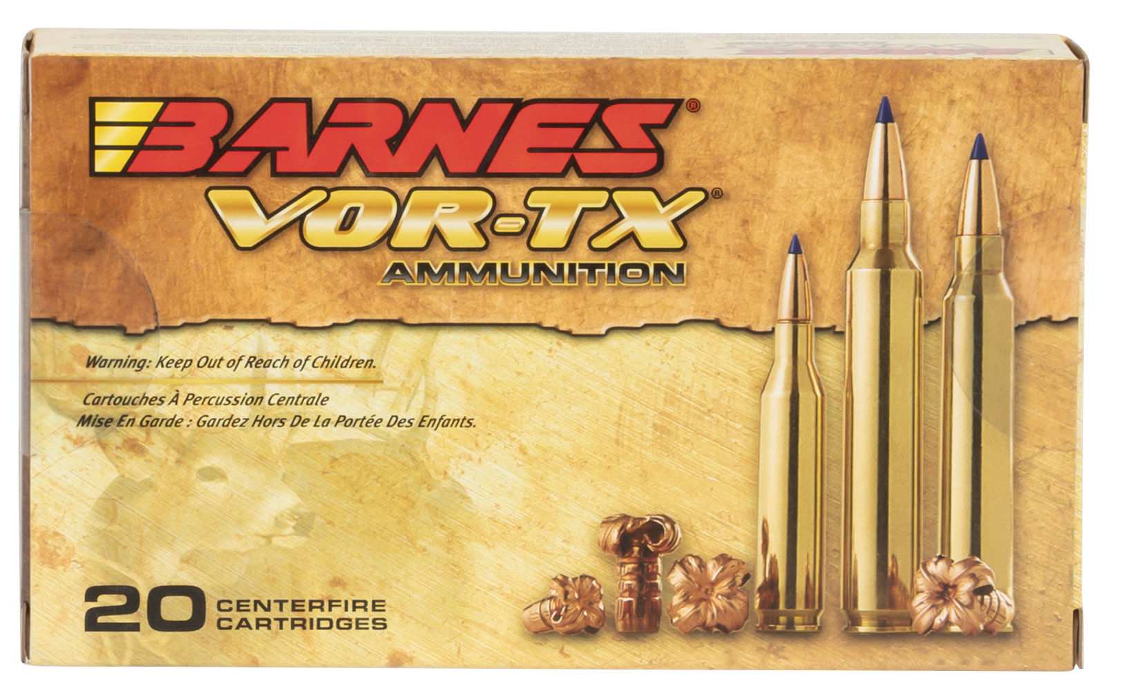 Barnes VOR-TX Ammunition 338 Winchester Magnum 210 Grain TTSX Polymer Tipped Spitzer Boat Tail Lead-Free 20RD