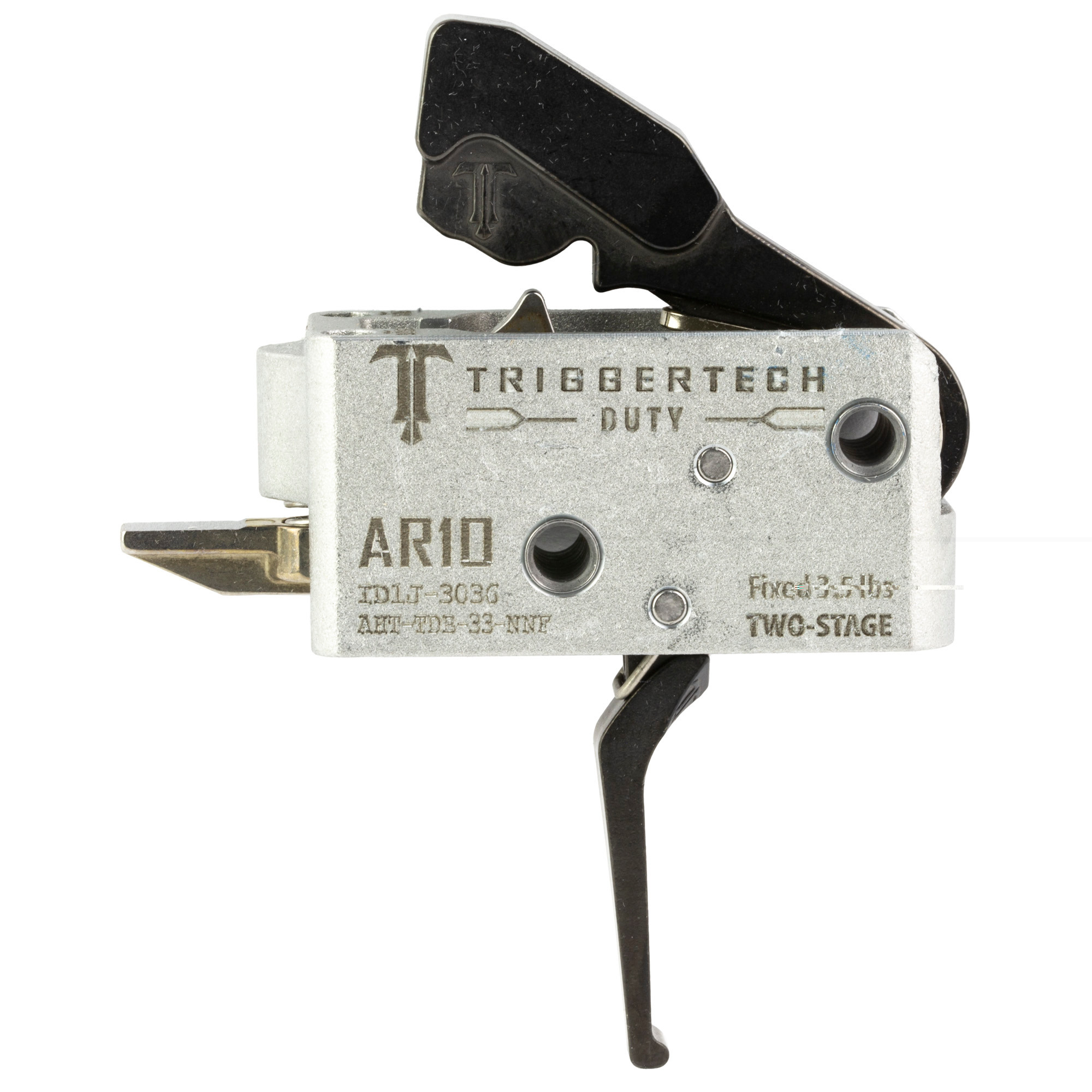 TriggerTech AHTTDB33NNF DutyFlat Trigger Two-Stage 3.50 lbs Draw Weight Fits AR-10