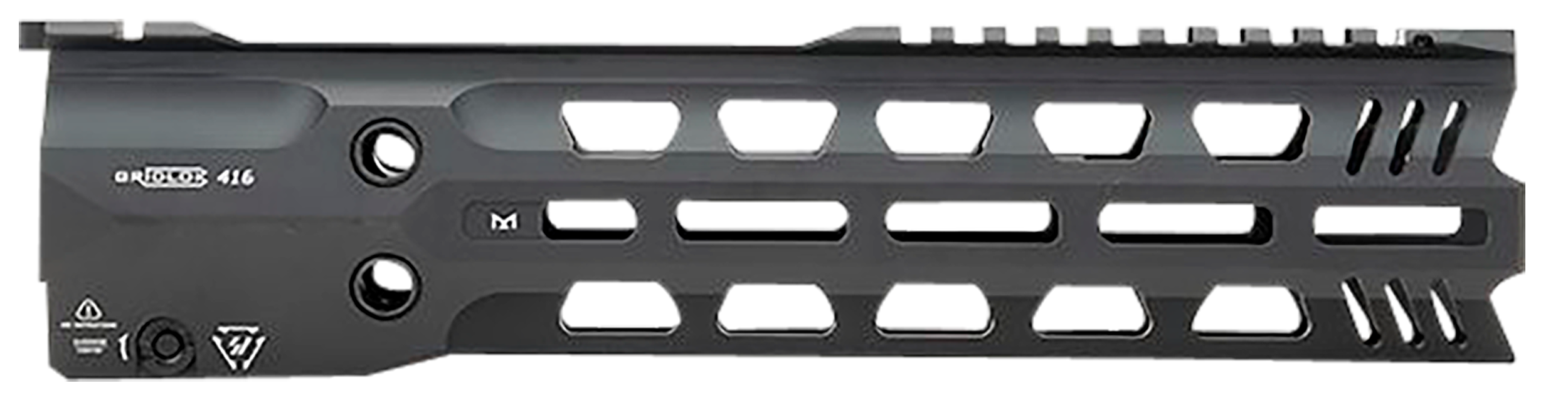 Strike Industries GRIDLOK416FD11 GridLok Full Duty 11"L 1.57"D M-LOK Black Aluminum for HK 416, HK MR556, M27 IAR