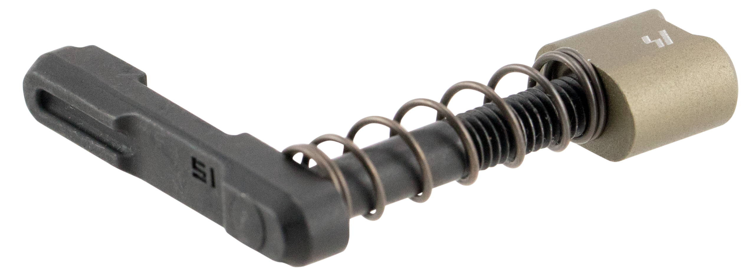 Strike Industries ARSMCFDE Magazine Catchmade of Black Steel with Flat Dark Earth 6061-T6 Aluminum Release Button for AR-Platform