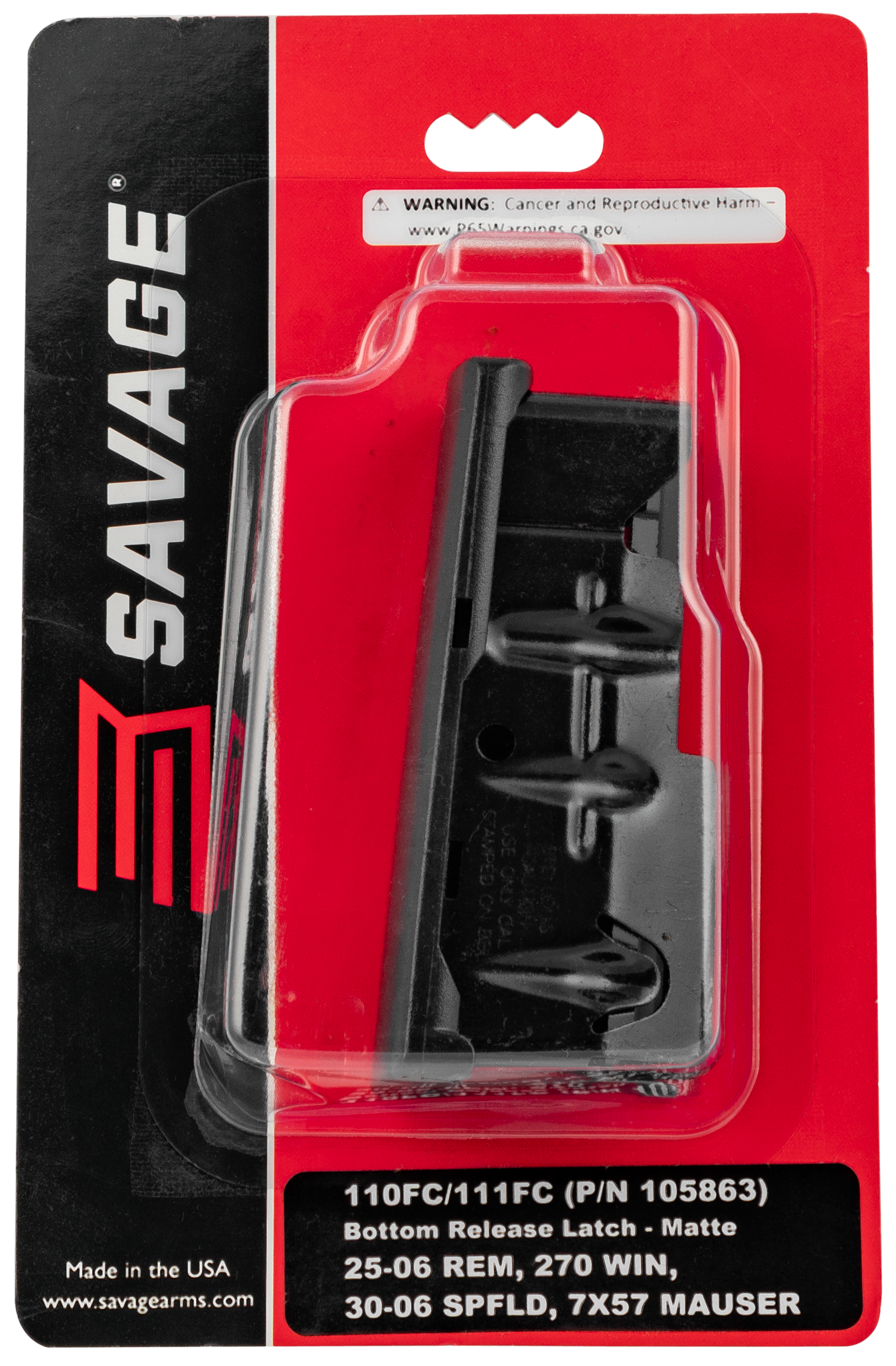 Savage Arms Magazine Savage 110FC, 111FC 25-06 Remington, 270 Winchester, 30-06 Springfield, 7x57mm Mauser 4-Round Steel Blue Matte