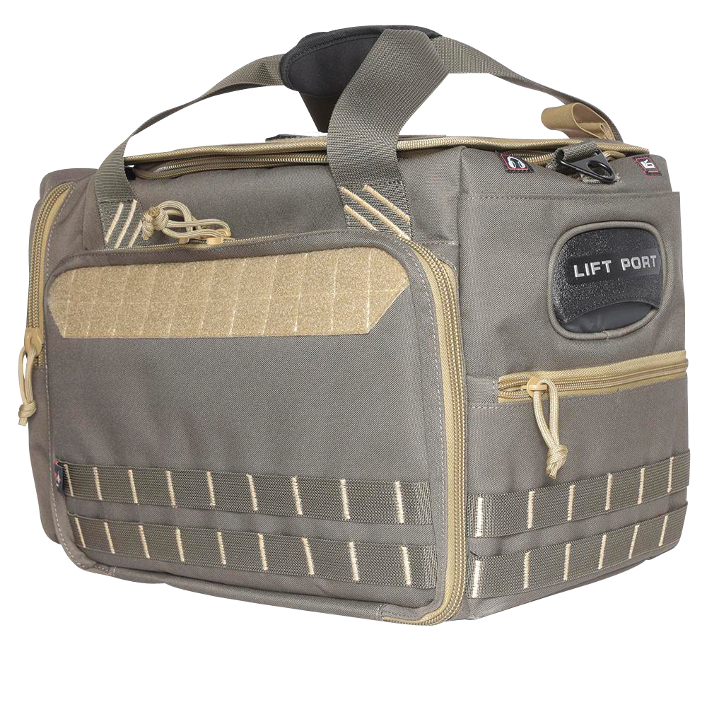 GPS Bags 2014LRBP Largewith Visual ID Storage System, Lift Ports, Storage Pockets, Lockable Zippers & PRYM1 Blackout Finish Holds Up To 5 Handguns or More & Ammo Includes 4 Ammo Dump Cups