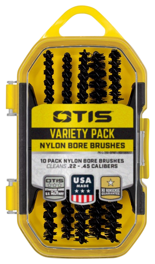Otis FG380BPN Variety BrushesMulti-Caliber Rifle/Pistol Firearm Nylon Bristles 10 Pk.