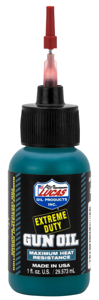 Lucas Oil 10870 Extreme Duty Gun Oil Against Heat, Friction, Wear 8 oz Squeeze Bottle