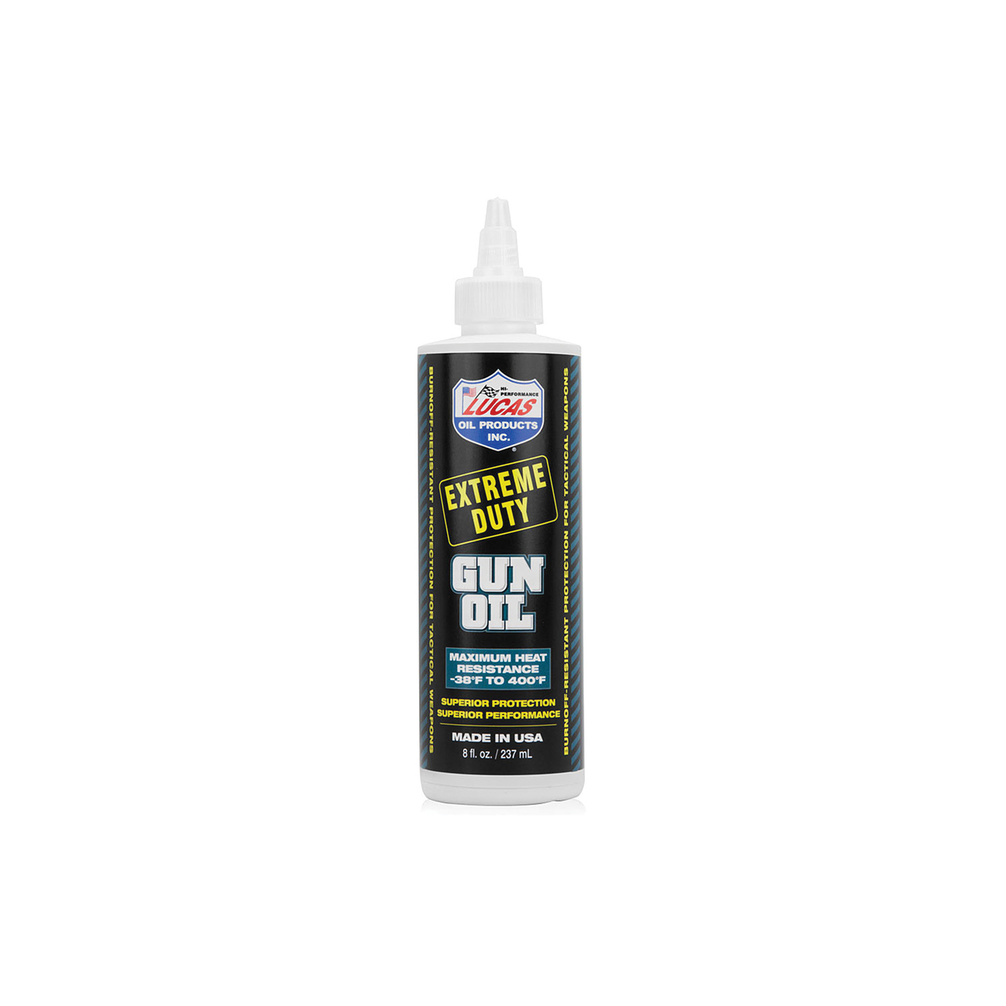 Lucas Oil 10870 Extreme Duty Gun Oil Against Heat, Friction, Wear 8 oz Squeeze Bottle