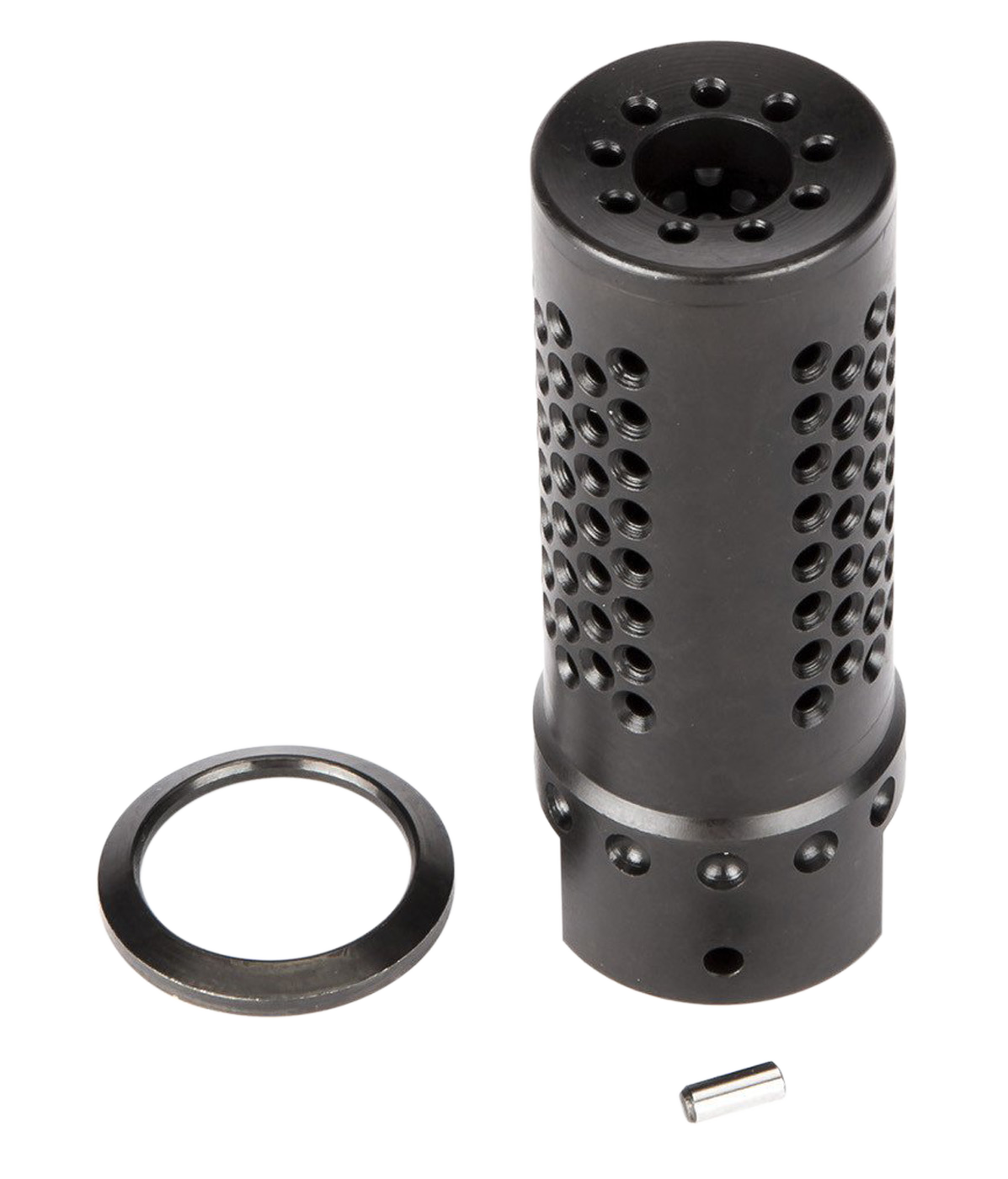 Spikes Tactical SBV1019 Dynacomp Extreme Muzzle Brake Black Nitride 416R Stainless Steel with 5/8"-24 tpi Threads & 2.25" OAL for 308 Win