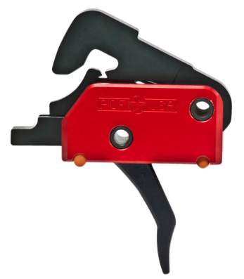 Patriot Ordnance Factory 00516 EFPTwo-Stage Straight Trigger with 4 lbs Draw Weight & Black Hardcoat Anodized Finish for AR-Platform