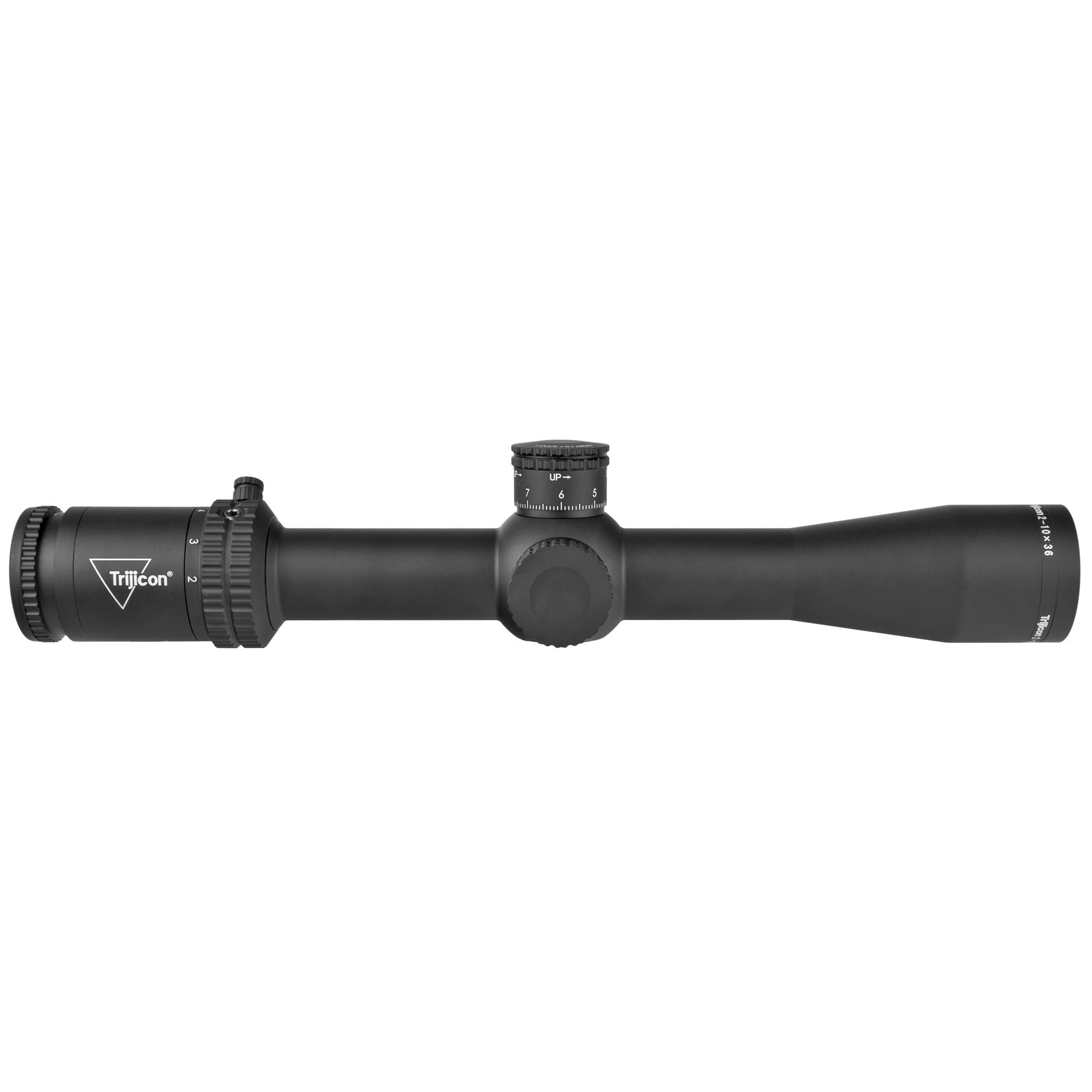 Trijicon 2-10x36 Credo 30mm Rifle Scope Matte Black, MRAD Precision Tree (Red), 1/p