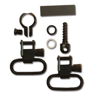 GrovTec Barrel Band Set 1-Piece Fits Most 22 Rifles with .430-.445" Tube Diameter Rear Screw Swivel Stud 1" Steel Black