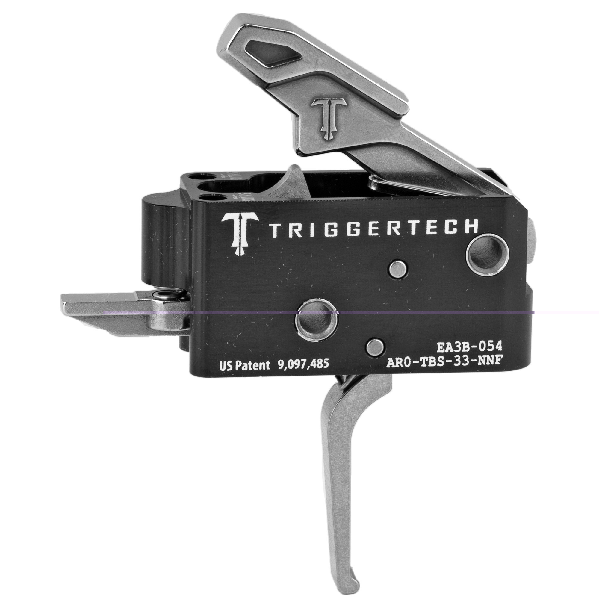 TriggerTech AR0TBS33NNF Competitive Primary Two-Stage Flat Trigger with 3.50 lbs Draw Weight for AR-15 Right