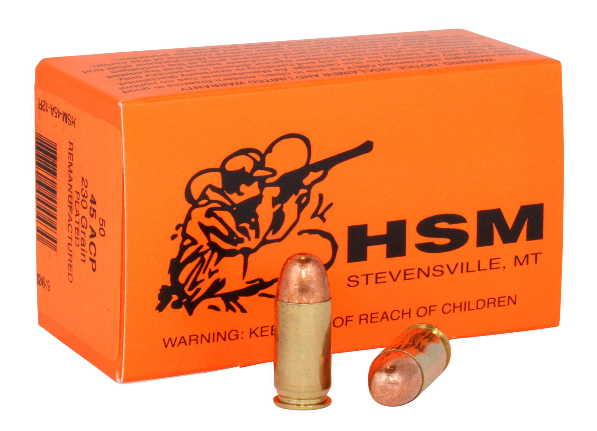 HSM 4512R Training Target 45 ACP 230 gr FMJ50rd Bx