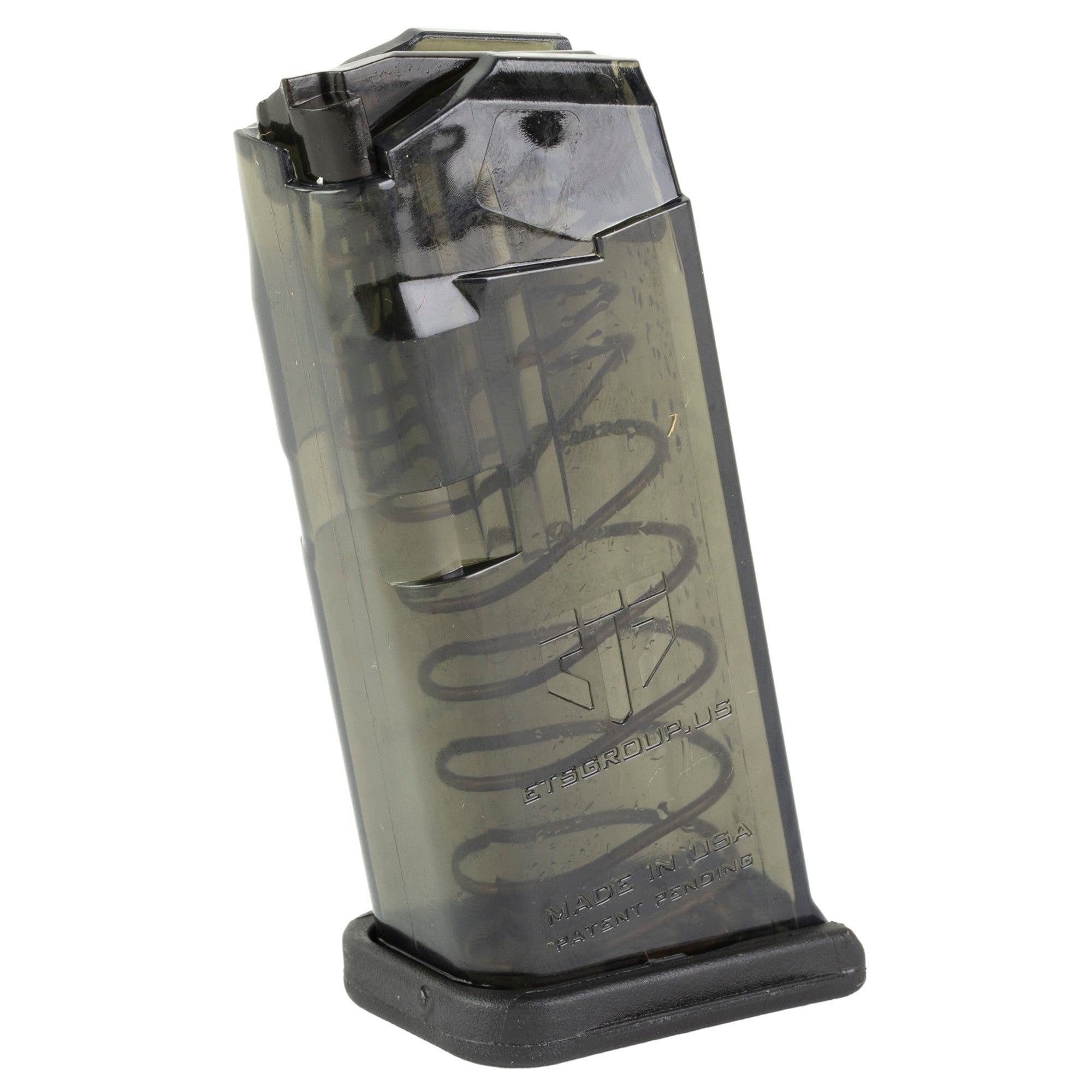 ETS Magazine Glock 26 9mm Luger 10-Round Polymer Translucent